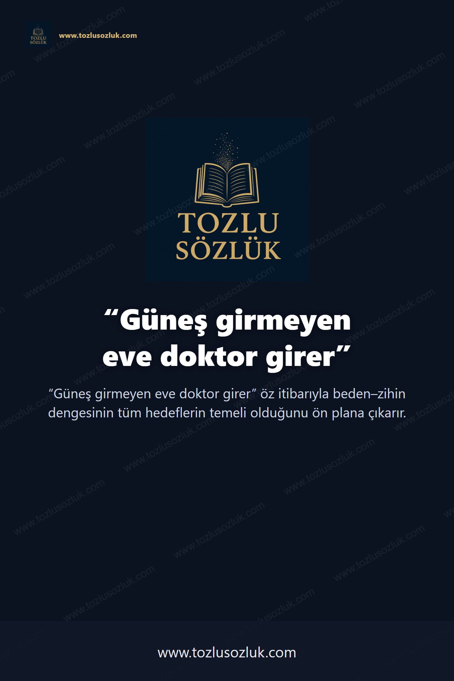 Güneş girmeyen eve doktor girer Pinterest görseli