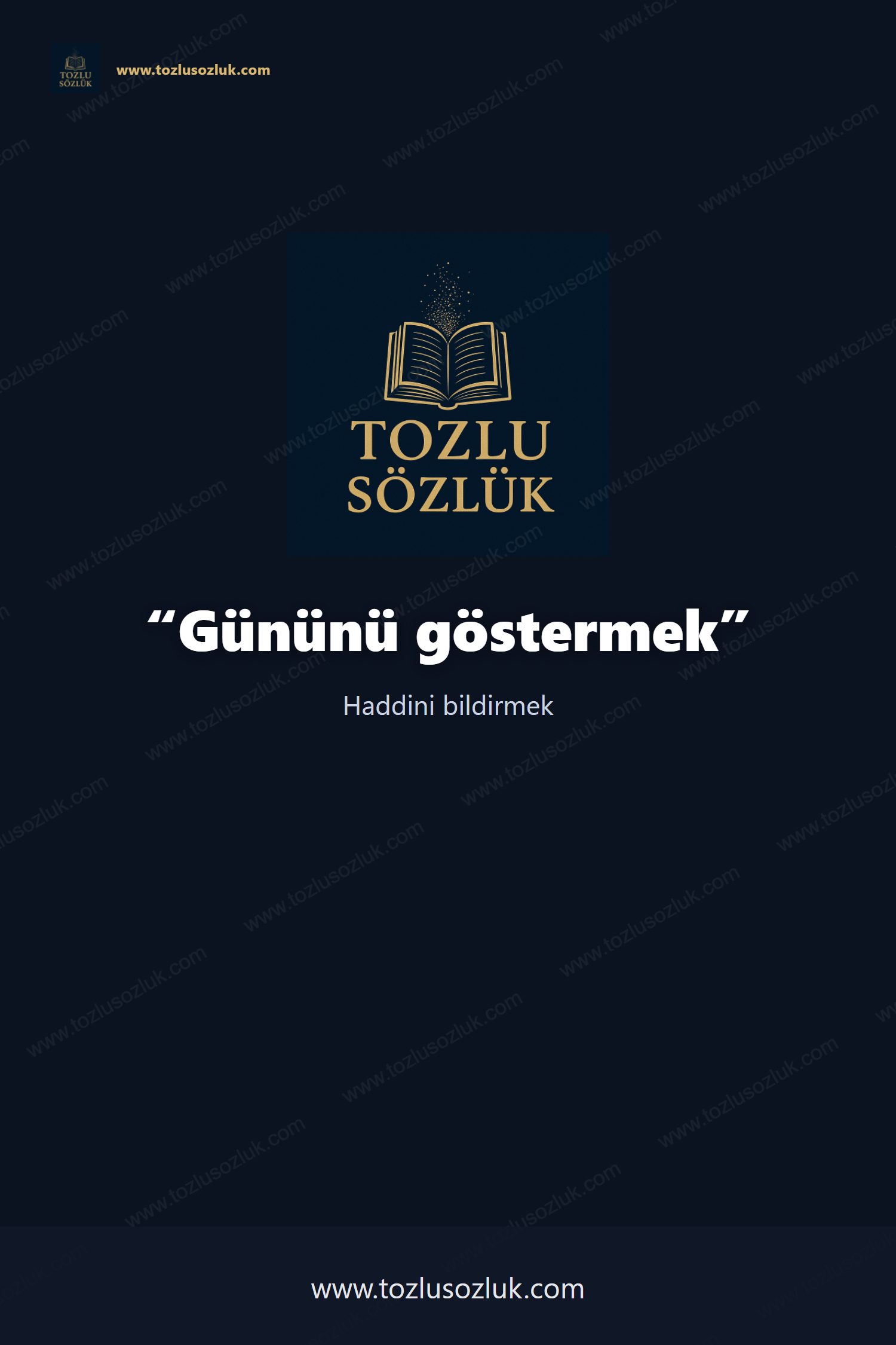 Gününü göstermek Pinterest görseli