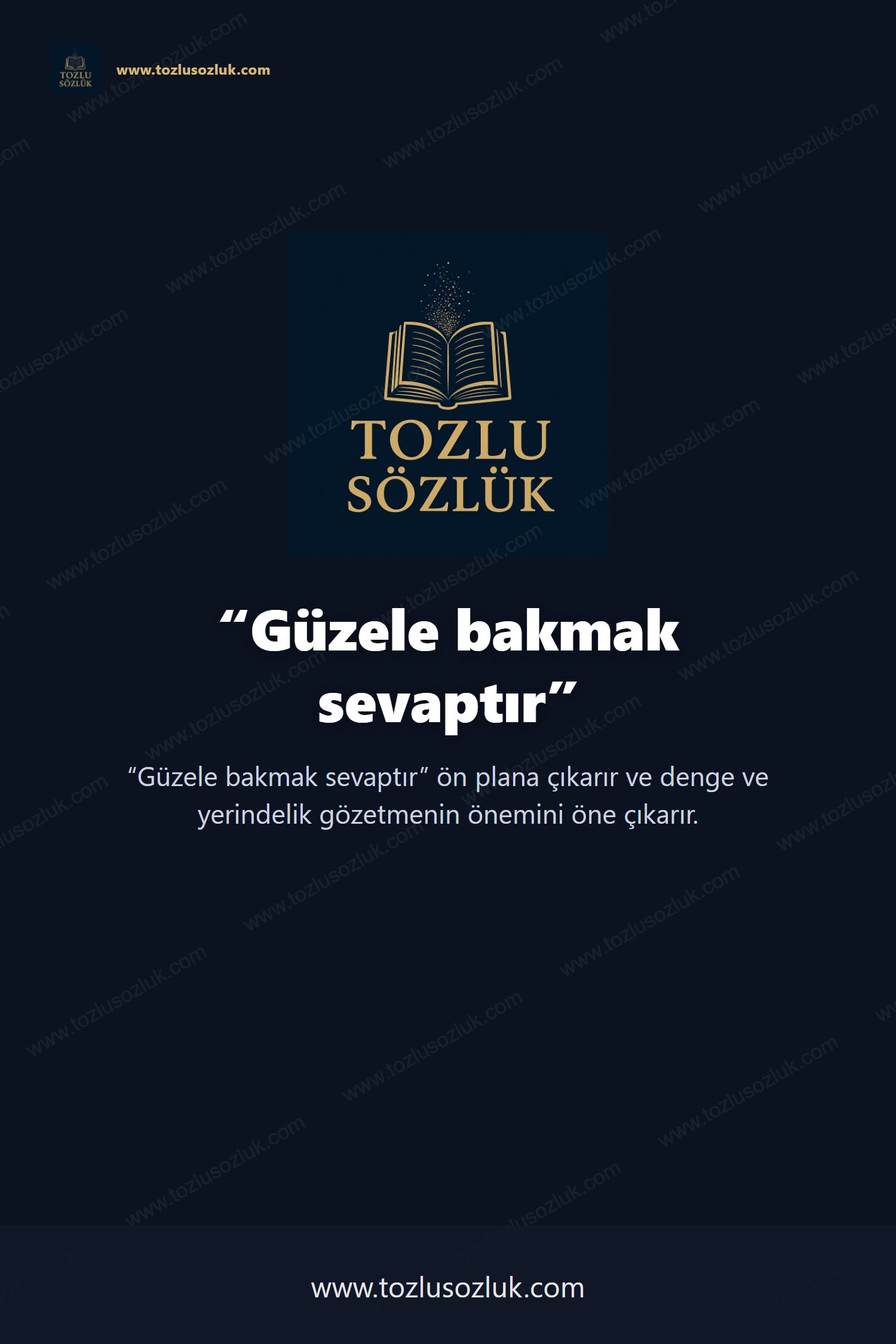 Güzele bakmak sevaptır Pinterest görseli