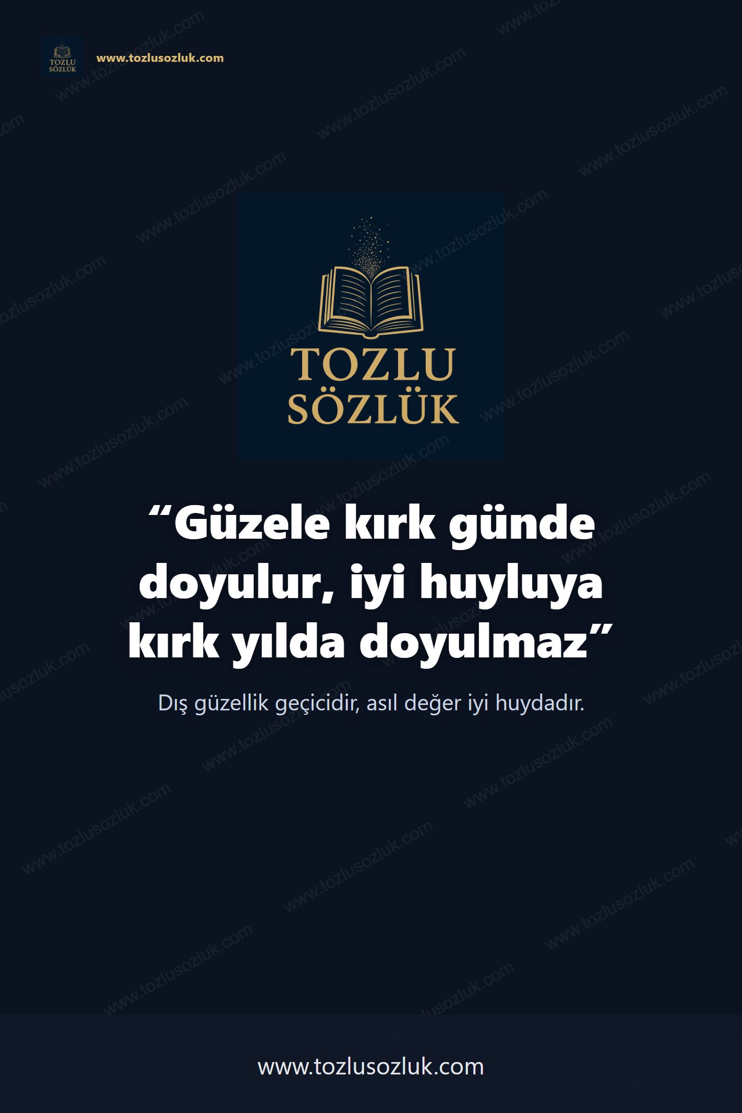 Güzele kırk günde doyulur, iyi huyluya kırk yılda doyulmaz Pinterest görseli