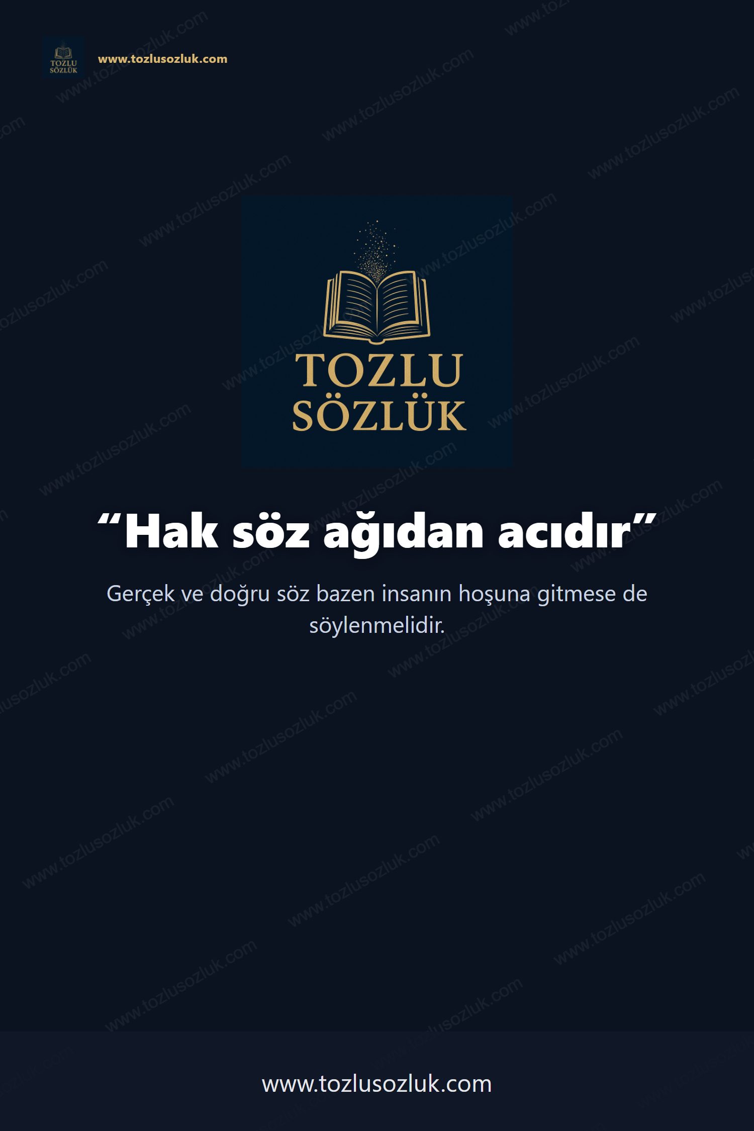 Hak söz ağıdan acıdır Pinterest görseli