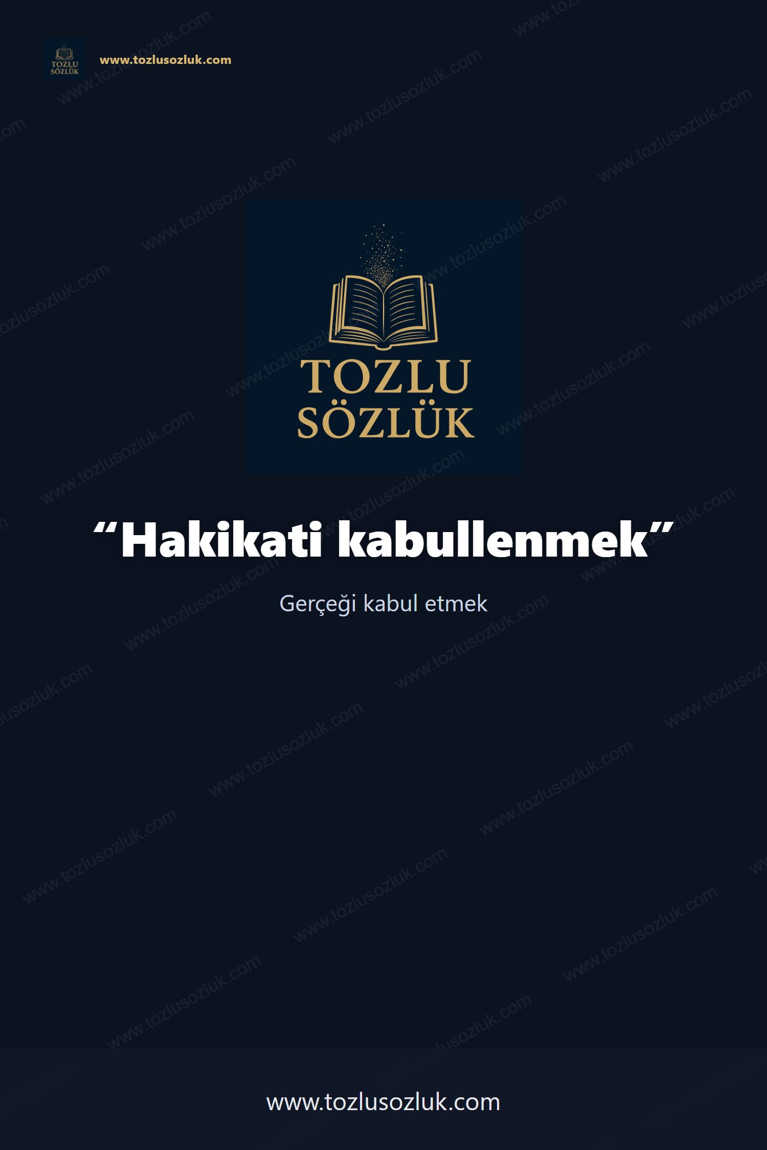 Hakikati kabullenmek Pinterest görseli