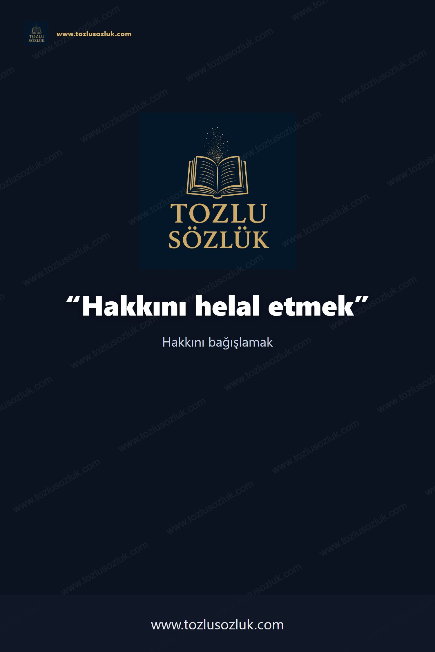 Hakkını helal etmek Pinterest görseli