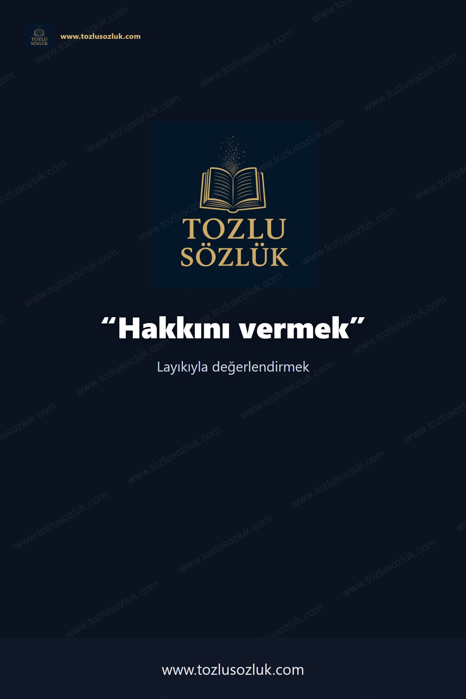 Hakkını vermek Pinterest görseli
