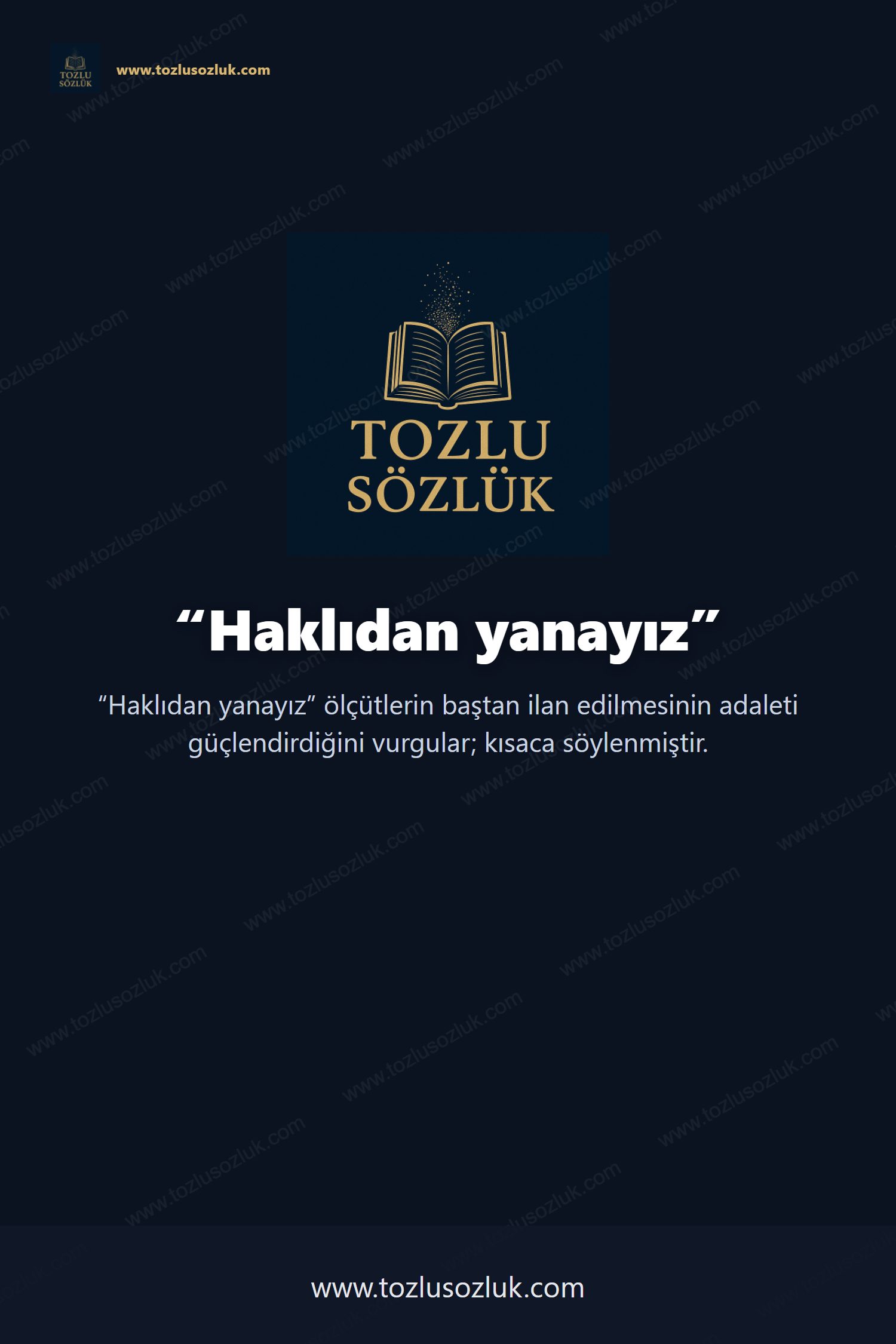 Haklıdan yanayız Pinterest görseli