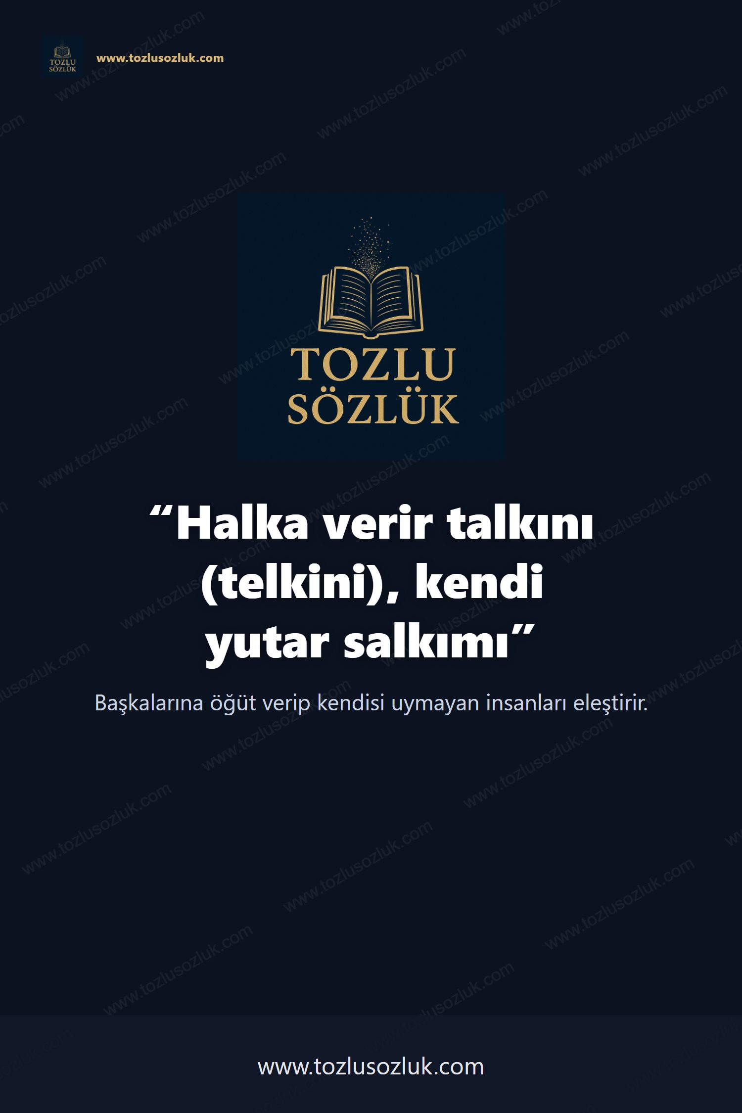 Halka verir talkını (telkini), kendi yutar salkımı Pinterest görseli