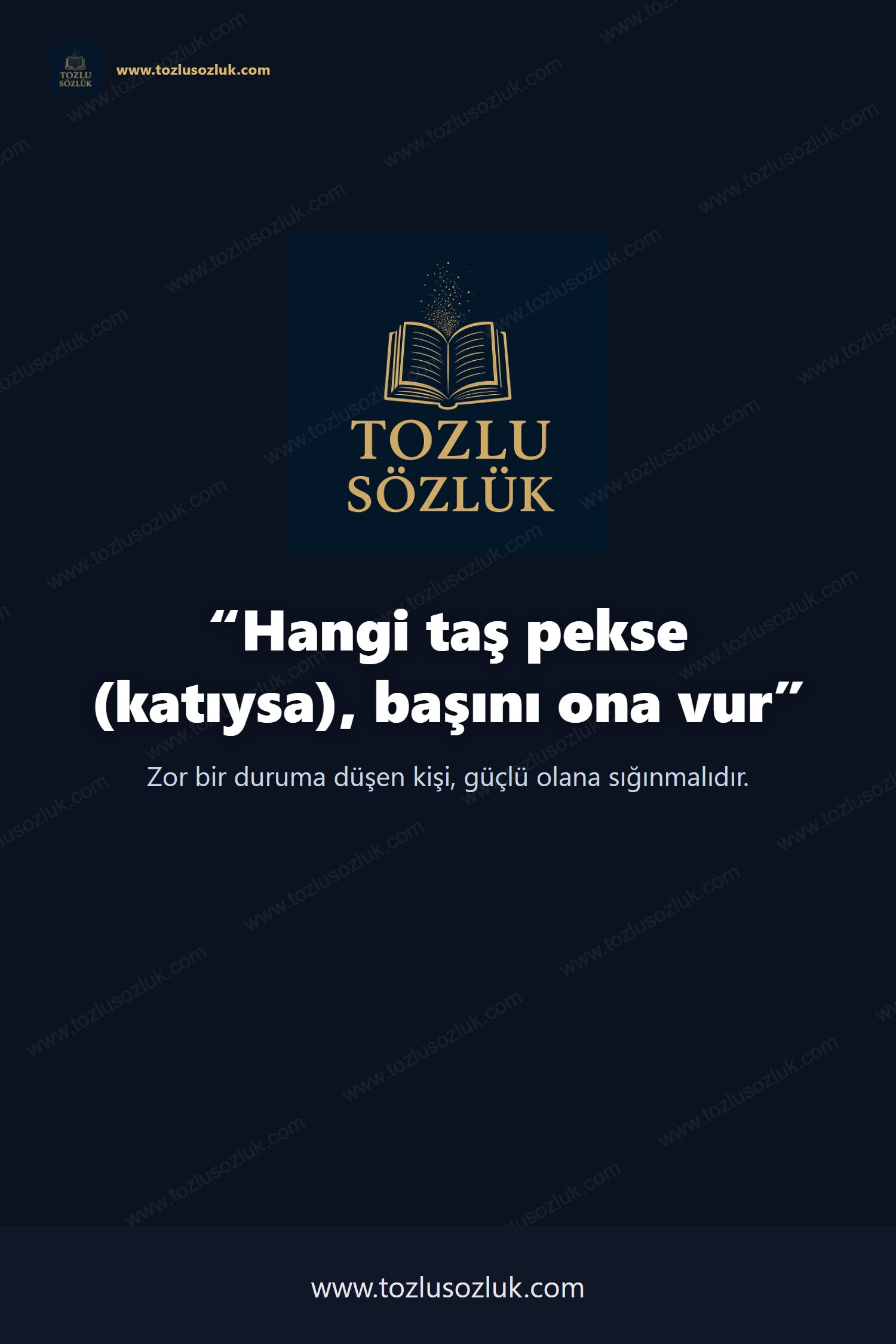 Hangi taş pekse (katıysa), başını ona vur Pinterest görseli