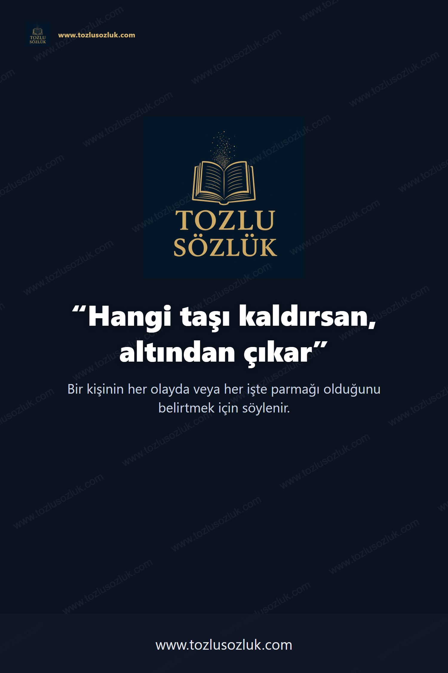 Hangi taşı kaldırsan, altından çıkar Pinterest görseli