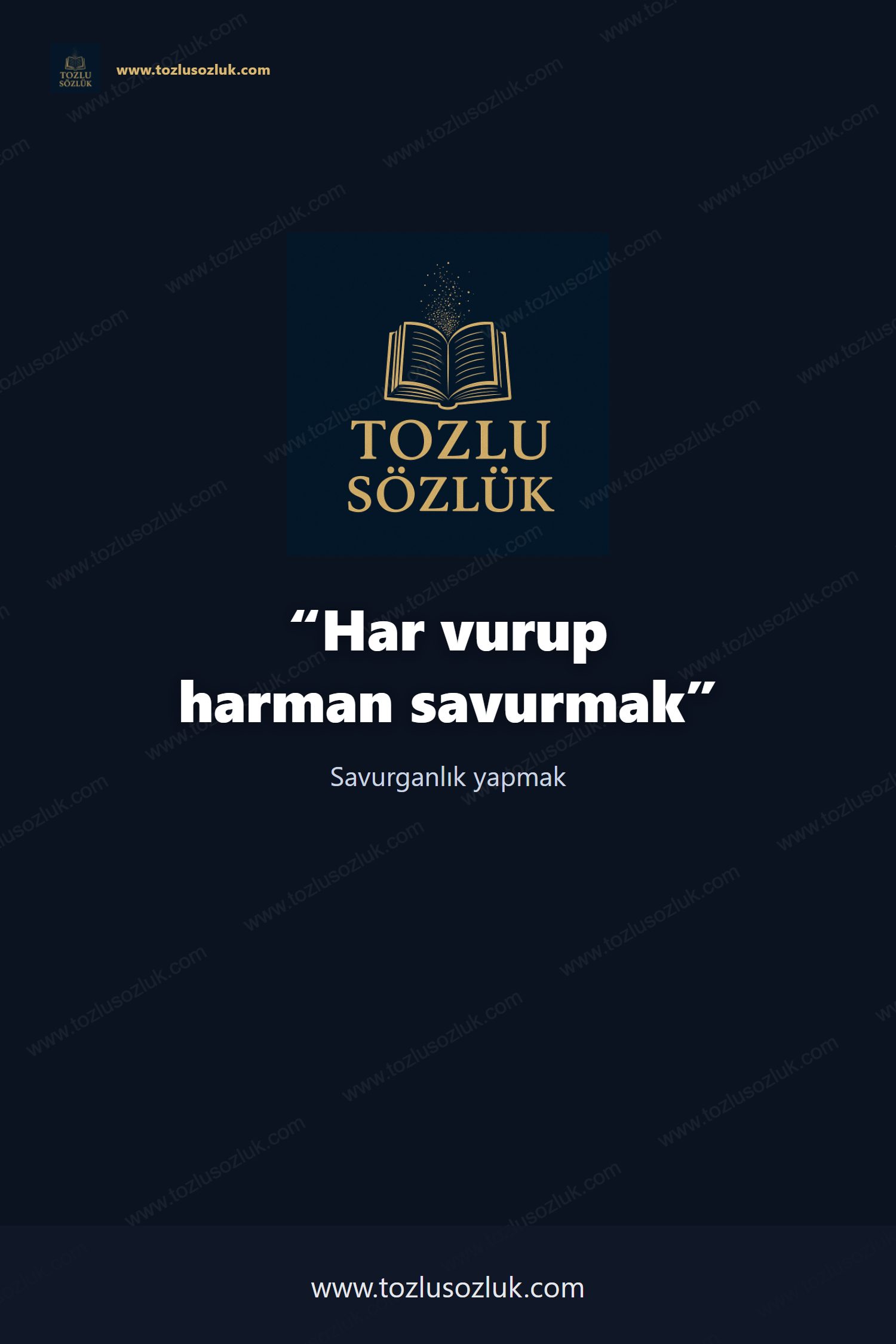 Har vurup harman savurmak Pinterest görseli