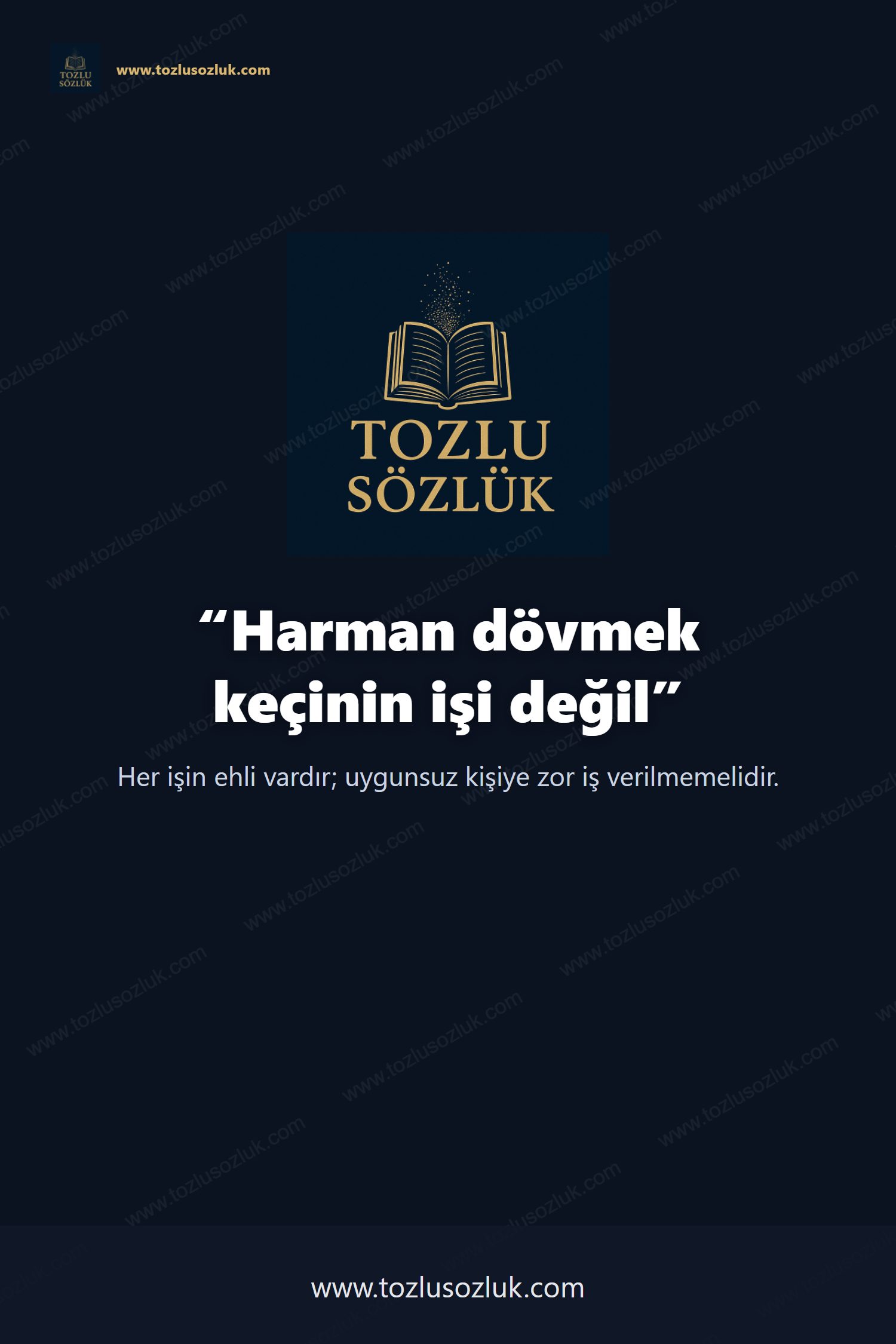 Harman dövmek keçinin işi değil Pinterest görseli