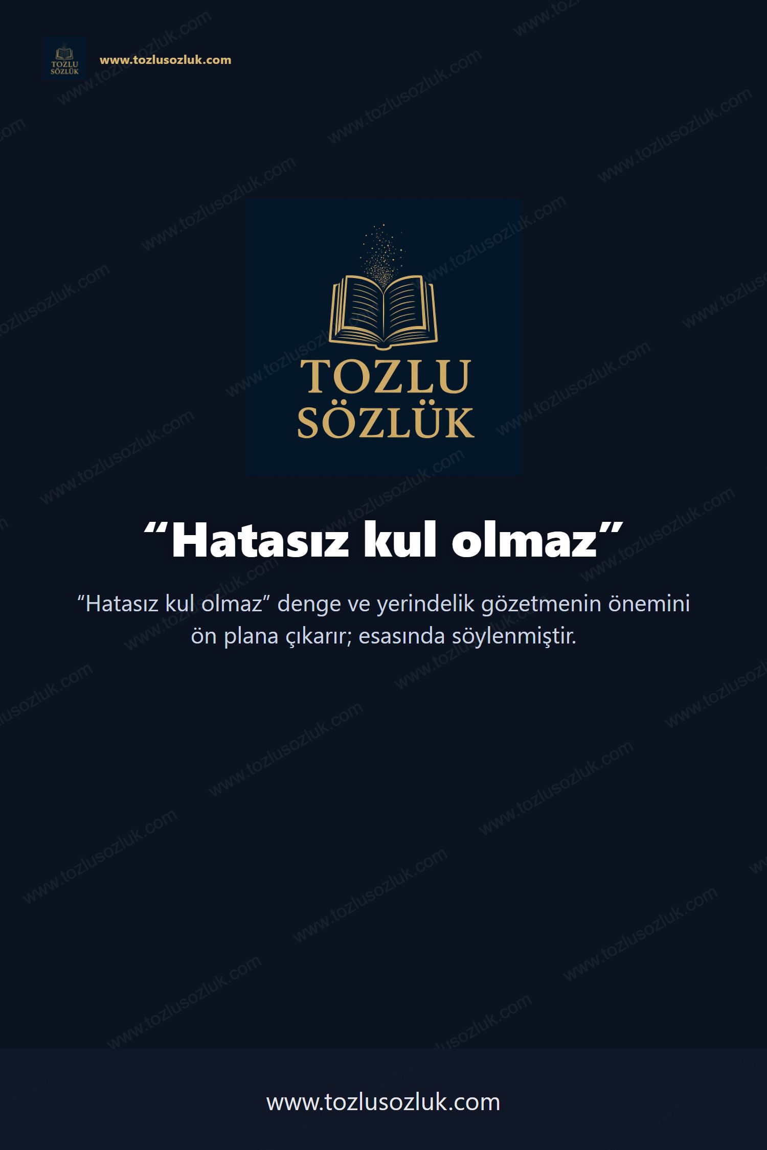 Hatasız kul olmaz Pinterest görseli