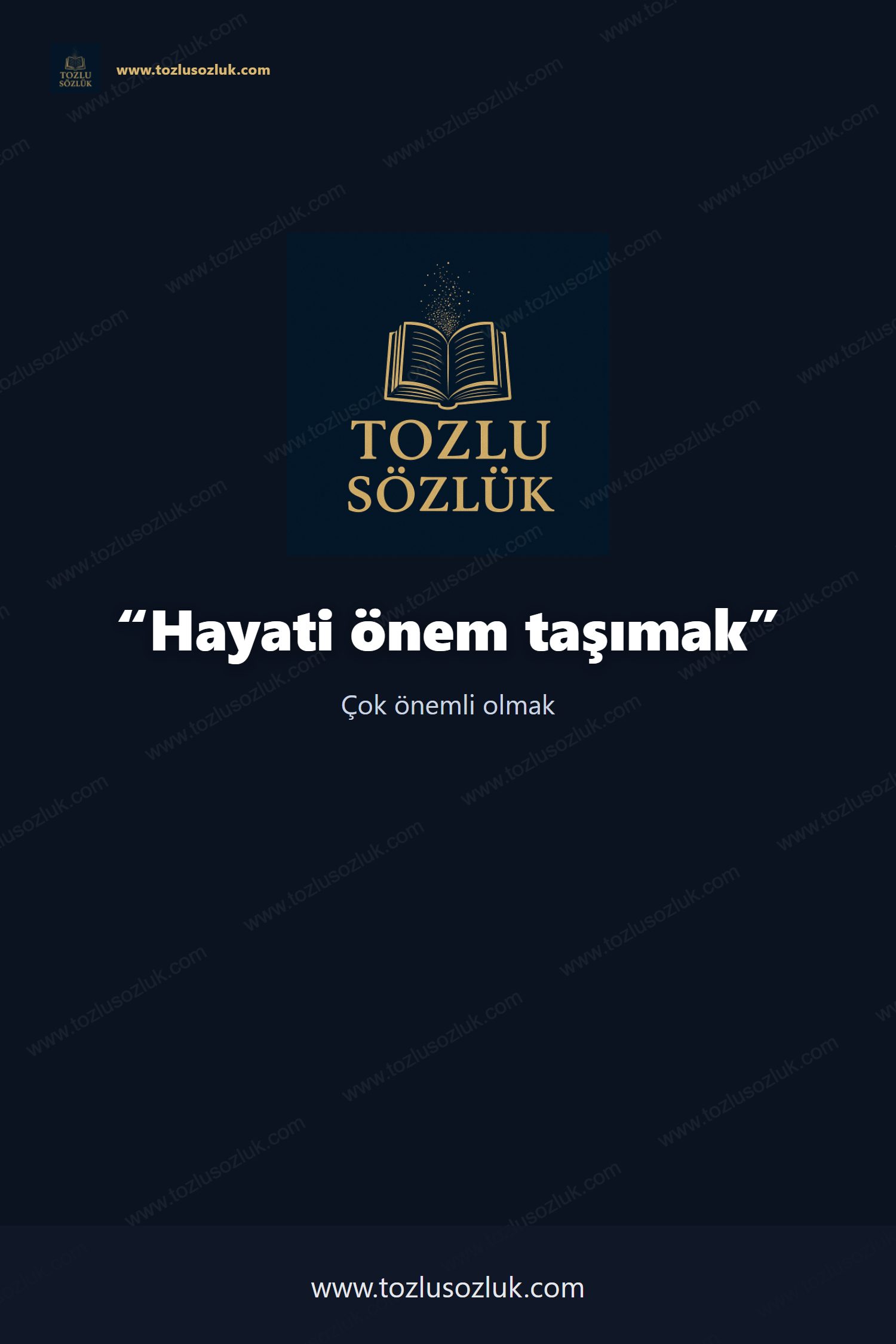 Hayati önem taşımak Pinterest görseli