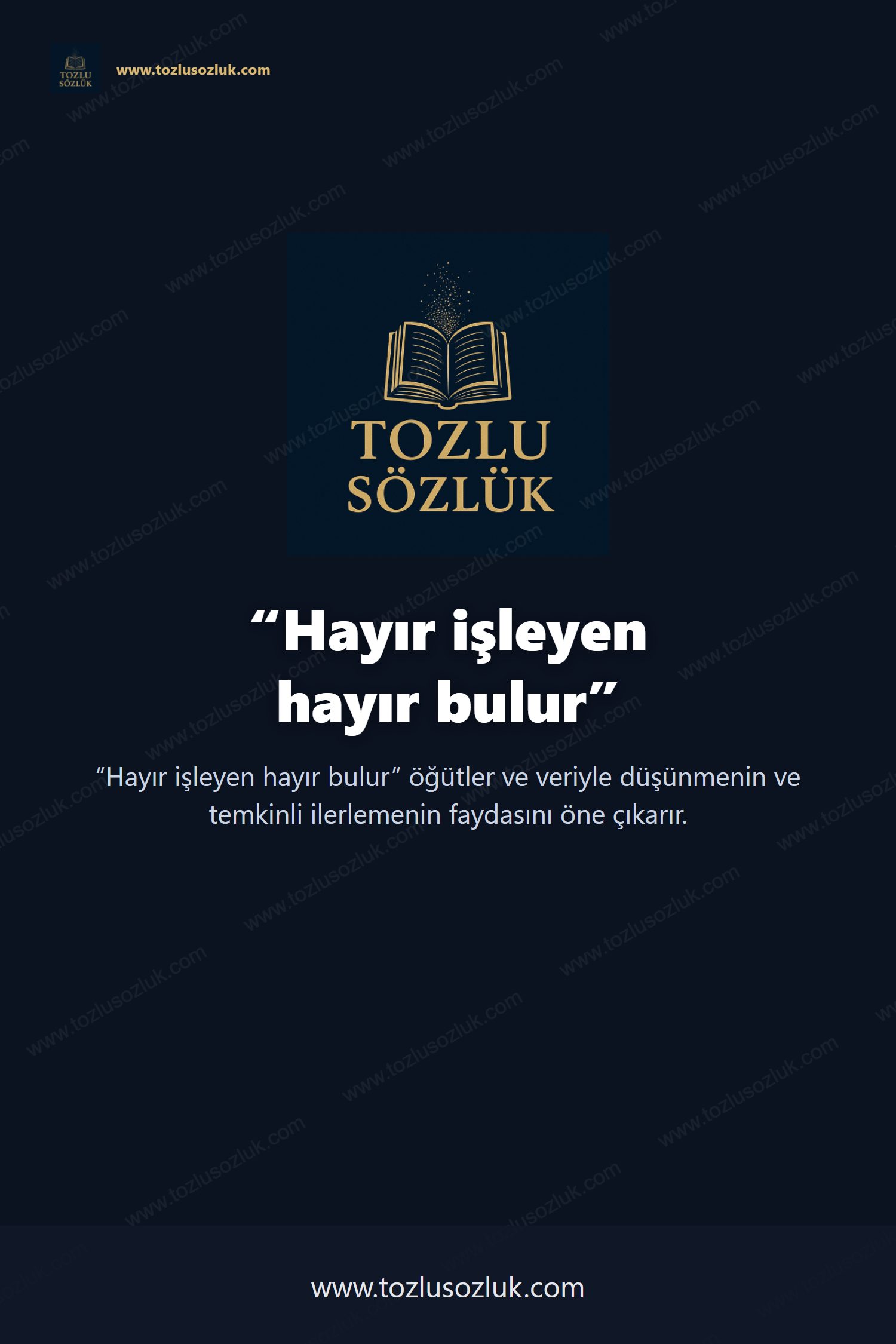 Hayır işleyen hayır bulur Pinterest görseli