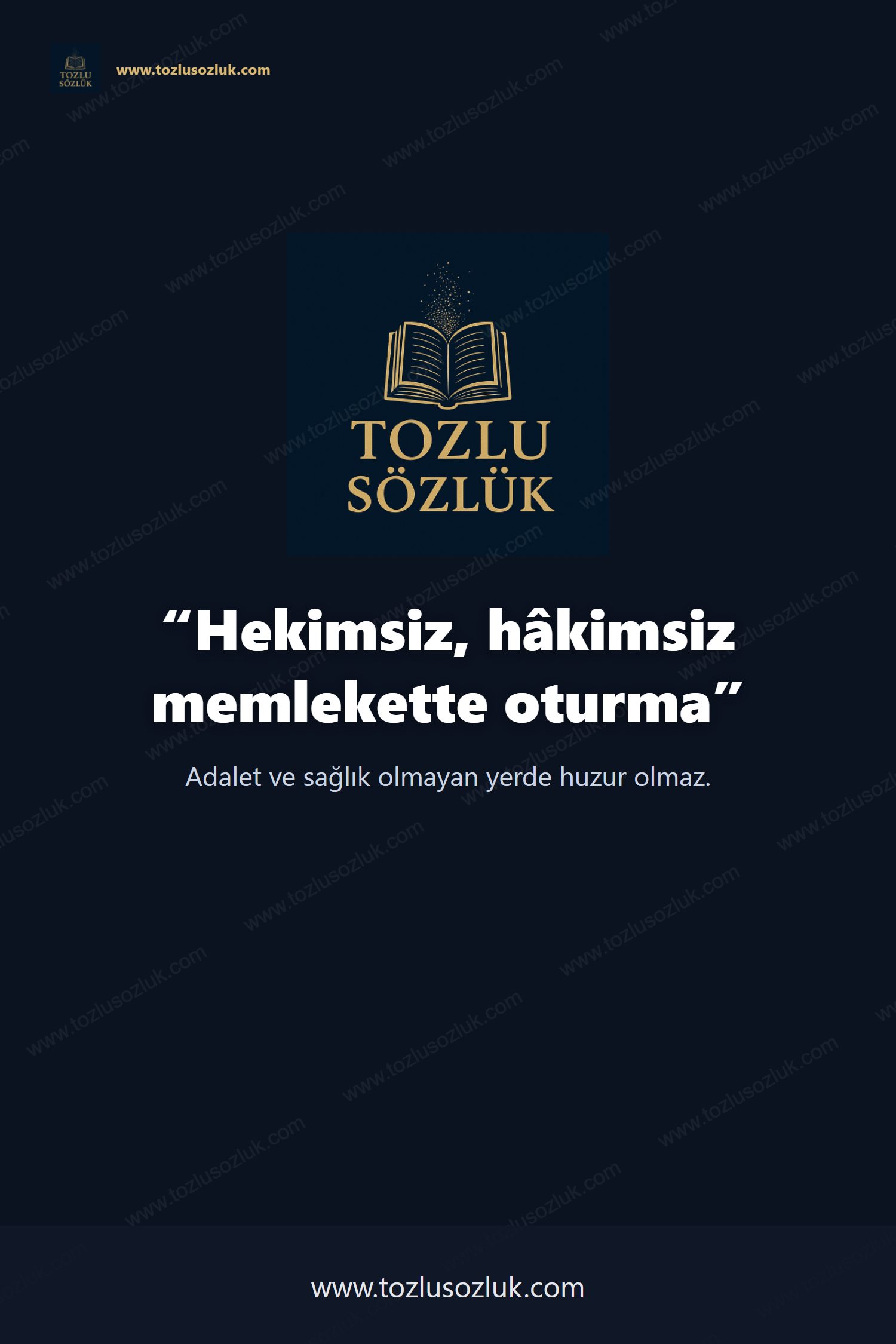 Hekimsiz, hâkimsiz memlekette oturma Pinterest görseli