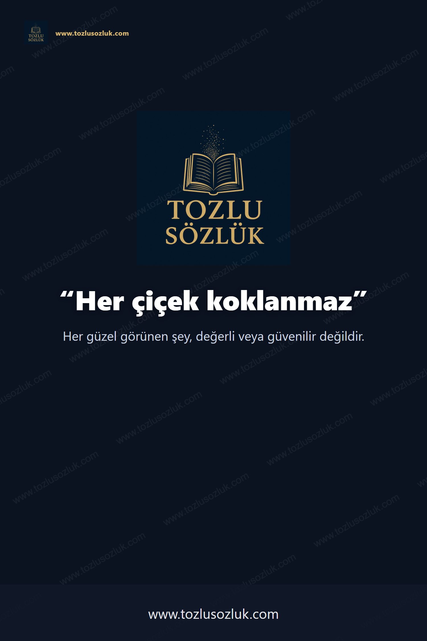 Her çiçek koklanmaz Pinterest görseli