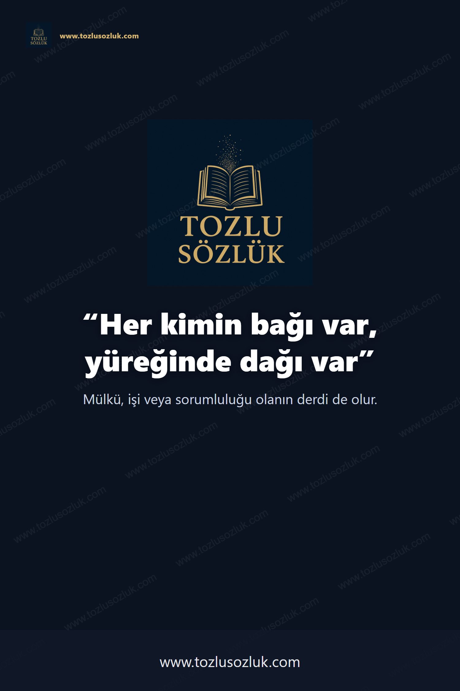 Her kimin bağı var, yüreğinde dağı var Pinterest görseli