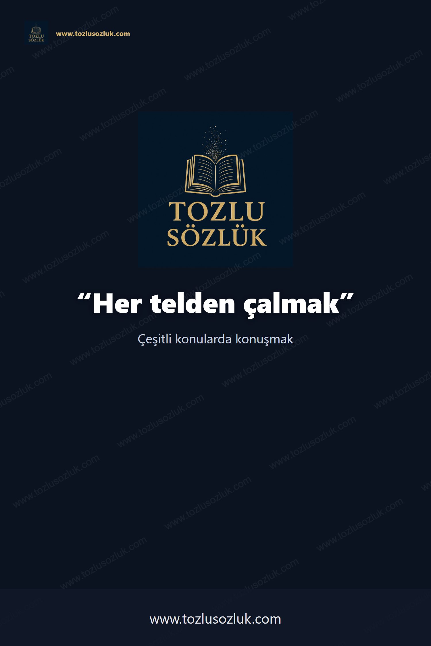 Her telden çalmak Pinterest görseli