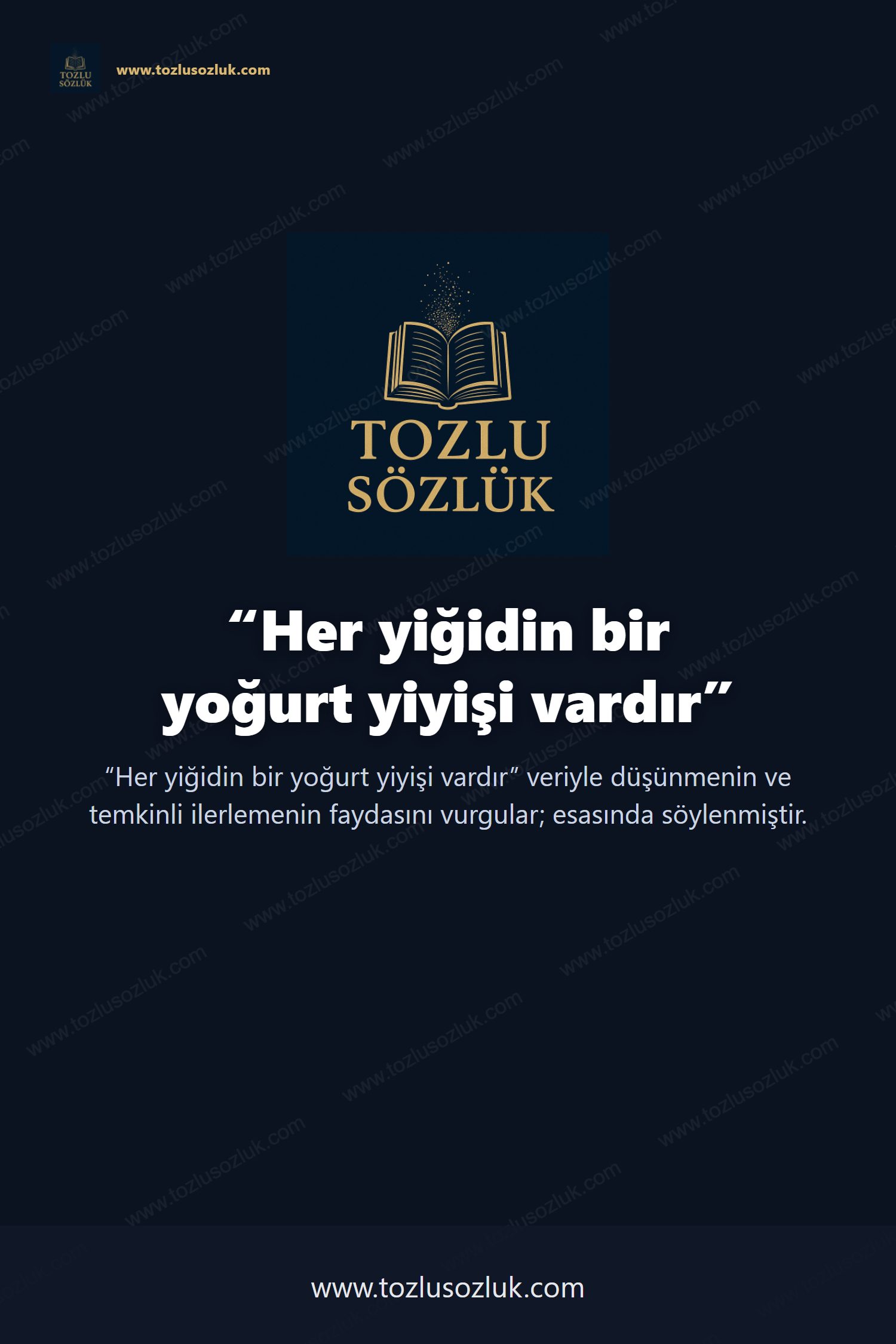 Her yiğidin bir yoğurt yiyişi vardır Pinterest görseli