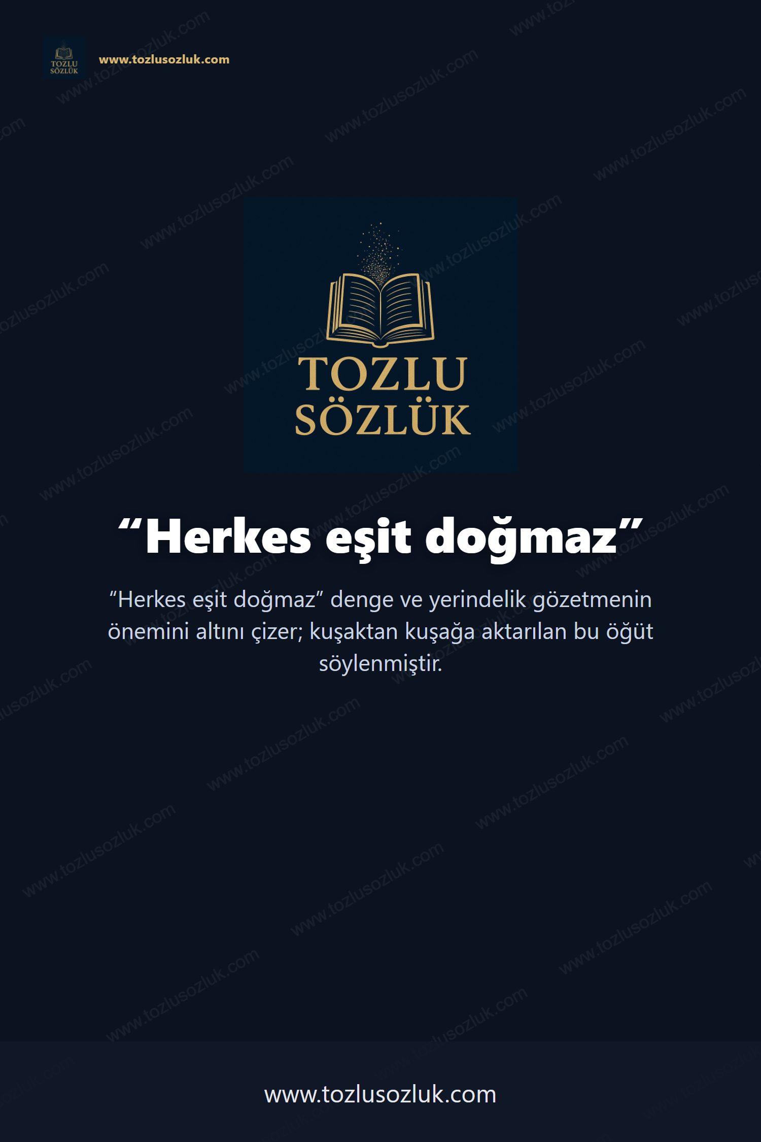 Herkes eşit doğmaz Pinterest görseli