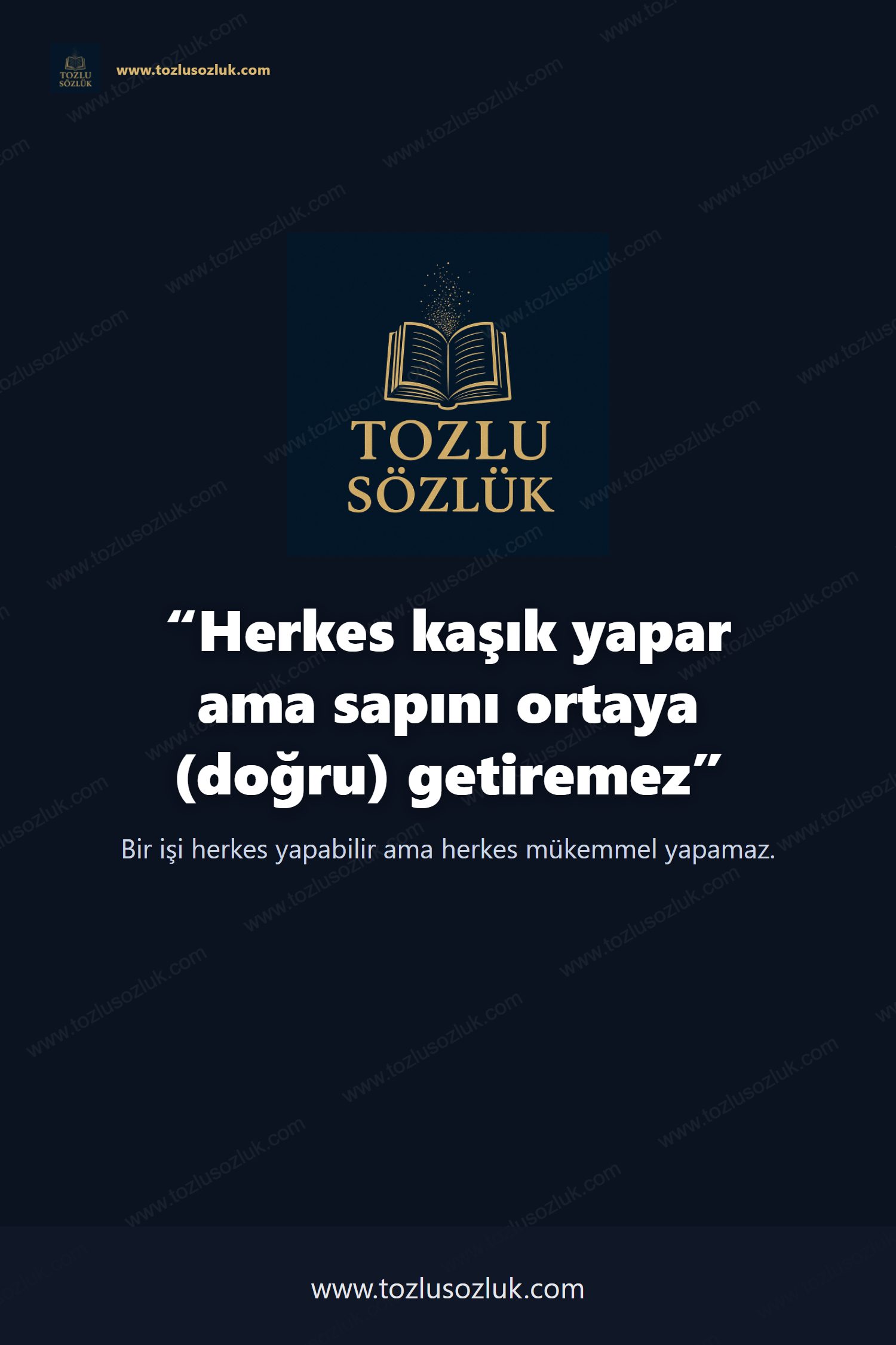 Herkes kaşık yapar ama sapını ortaya (doğru) getiremez Pinterest görseli