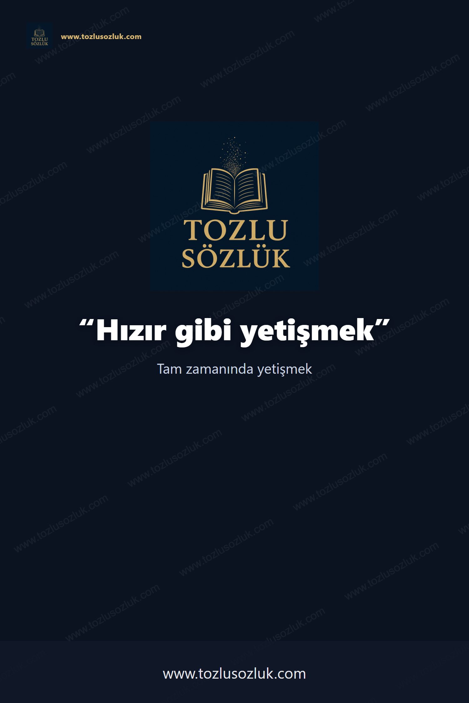 Hızır gibi yetişmek Pinterest görseli