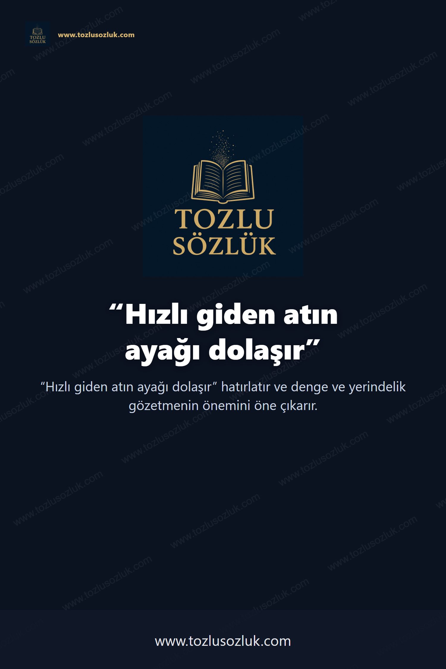 Hızlı giden atın ayağı dolaşır Pinterest görseli