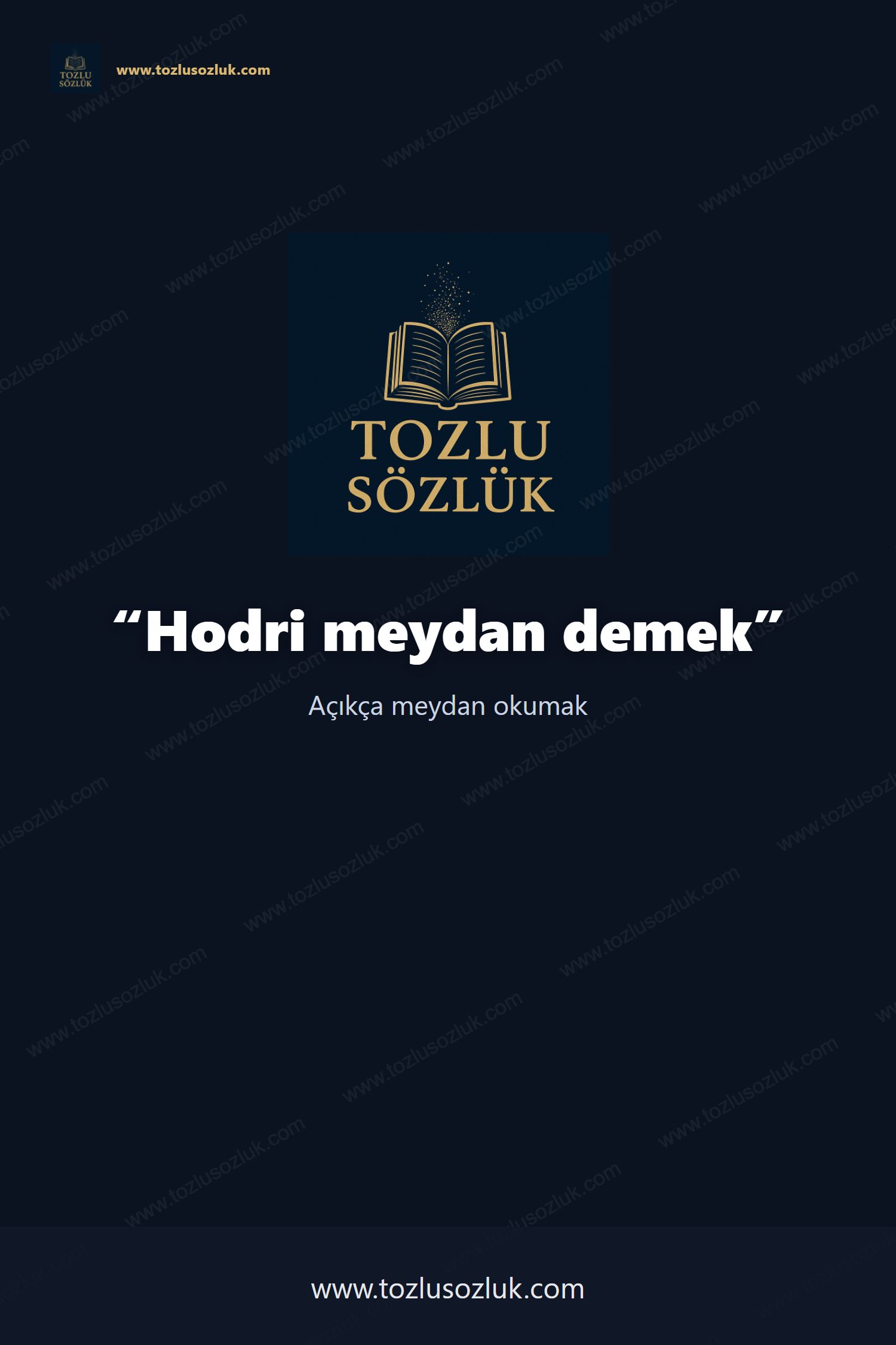 Hodri meydan demek Pinterest görseli