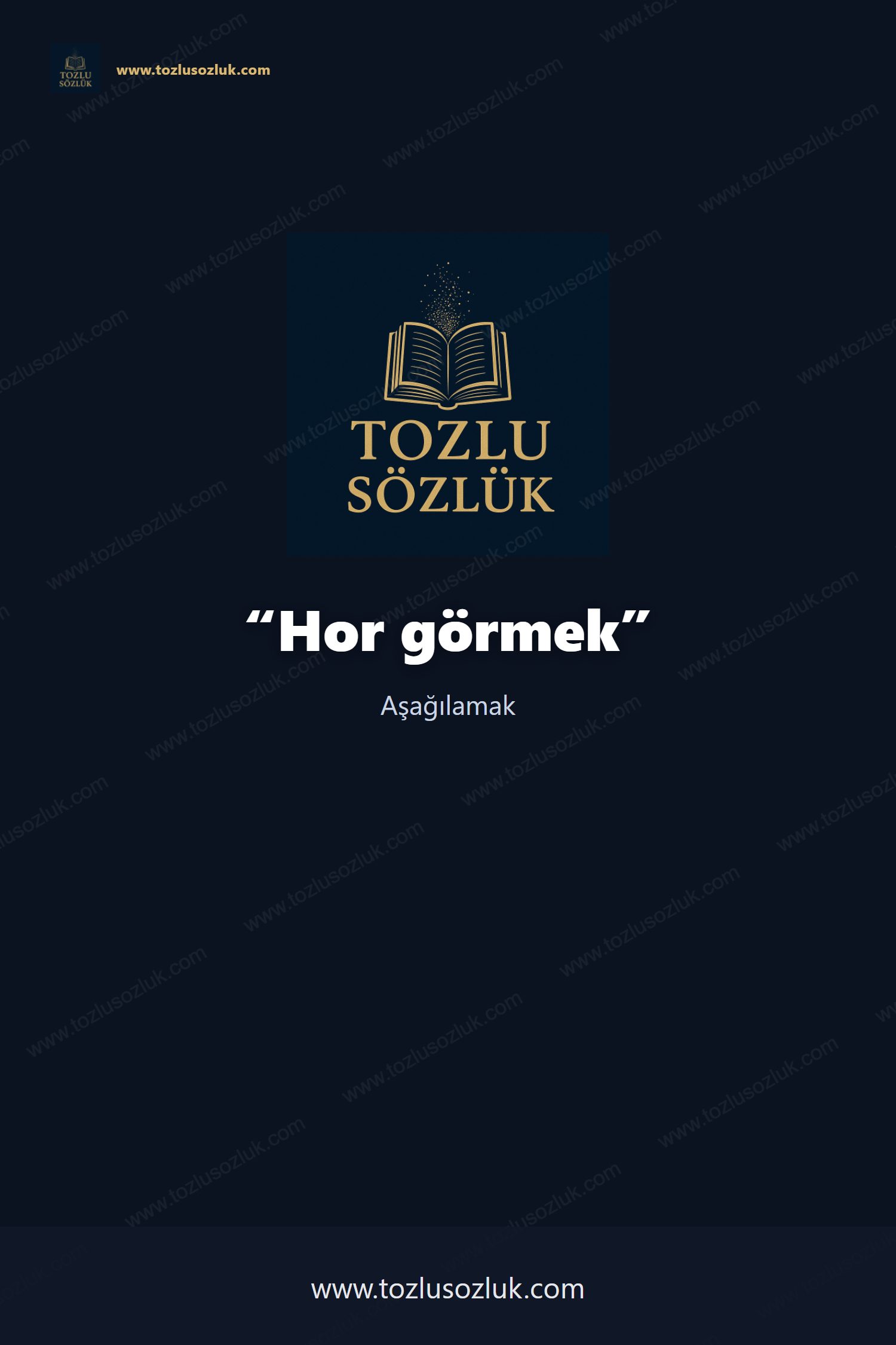 Hor görmek Pinterest görseli