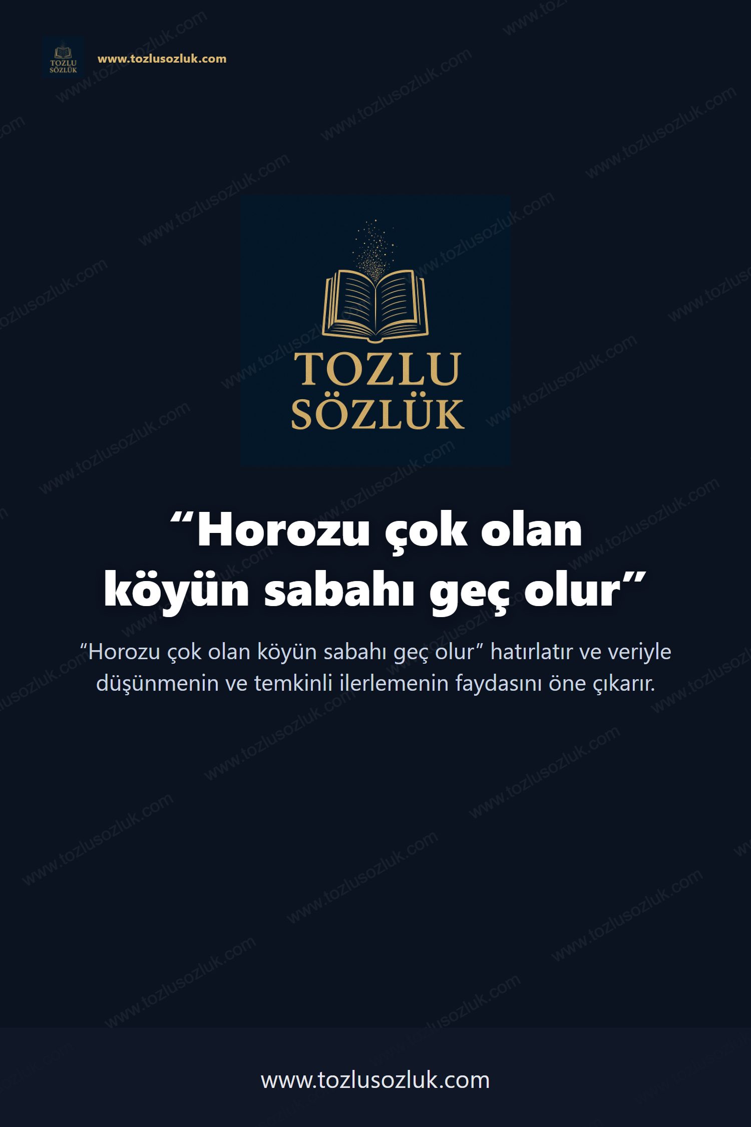 Horozu çok olan köyün sabahı geç olur Pinterest görseli