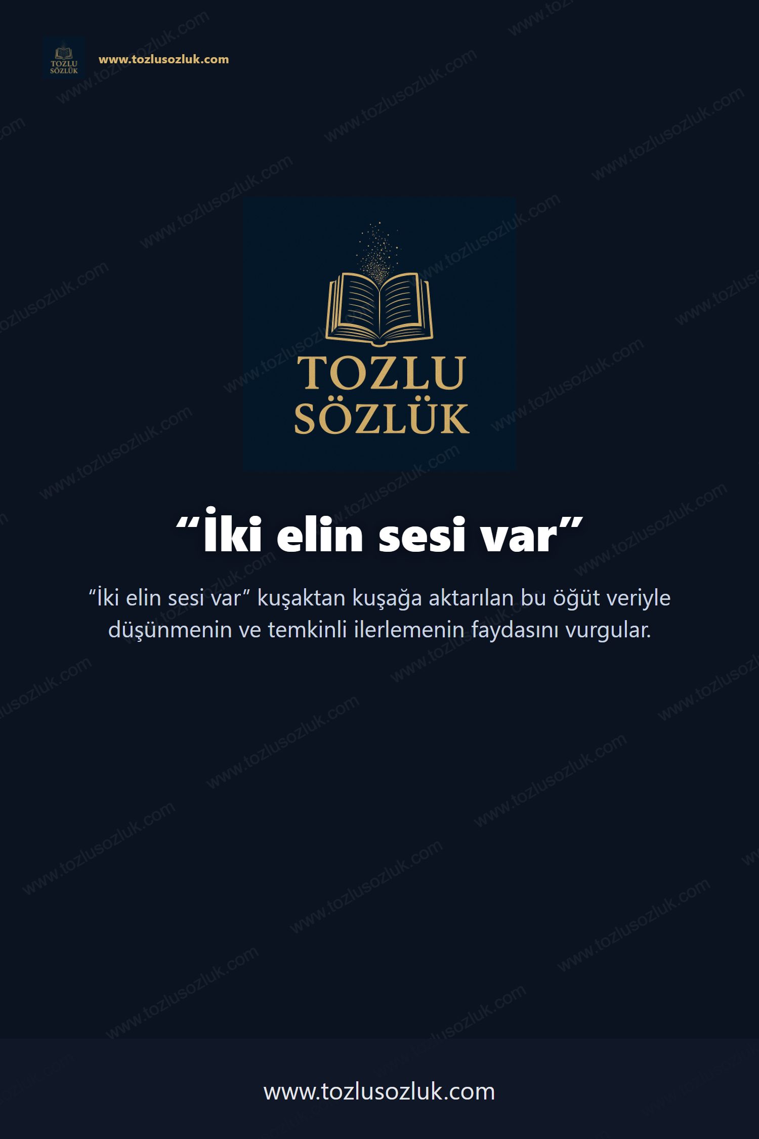 İki elin sesi var Pinterest görseli