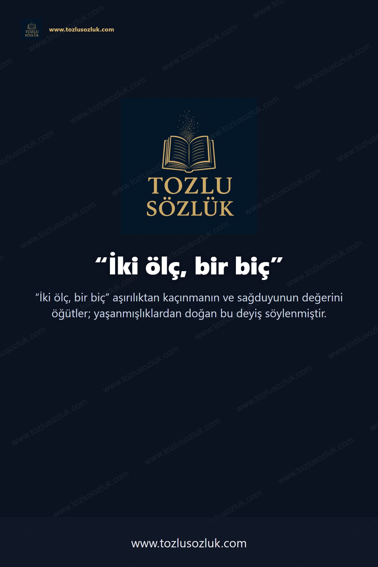 İki ölç, bir biç Pinterest görseli
