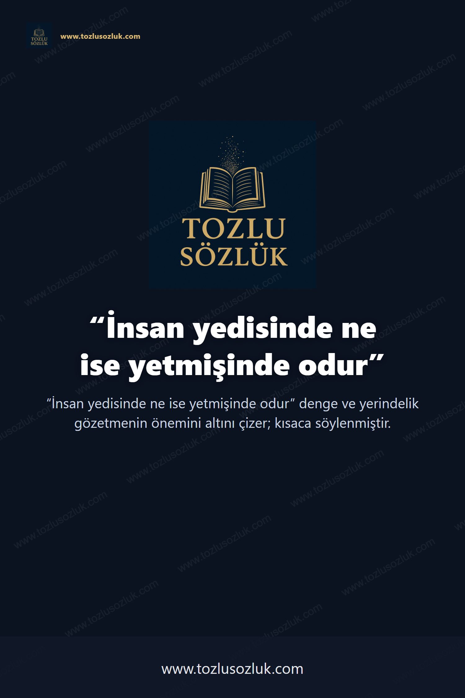İnsan yedisinde ne ise yetmişinde odur Pinterest görseli