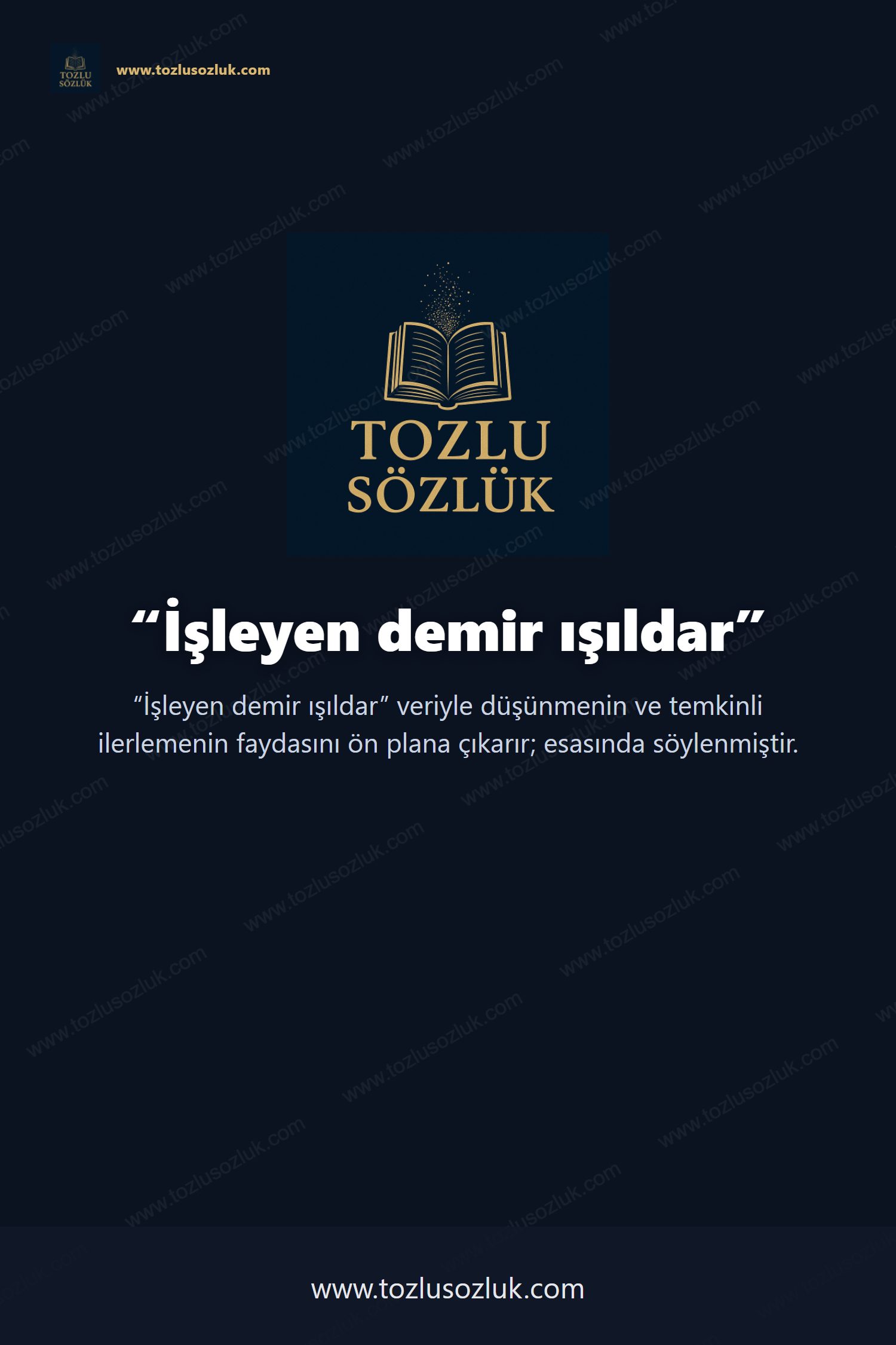 İşleyen demir ışıldar Pinterest görseli