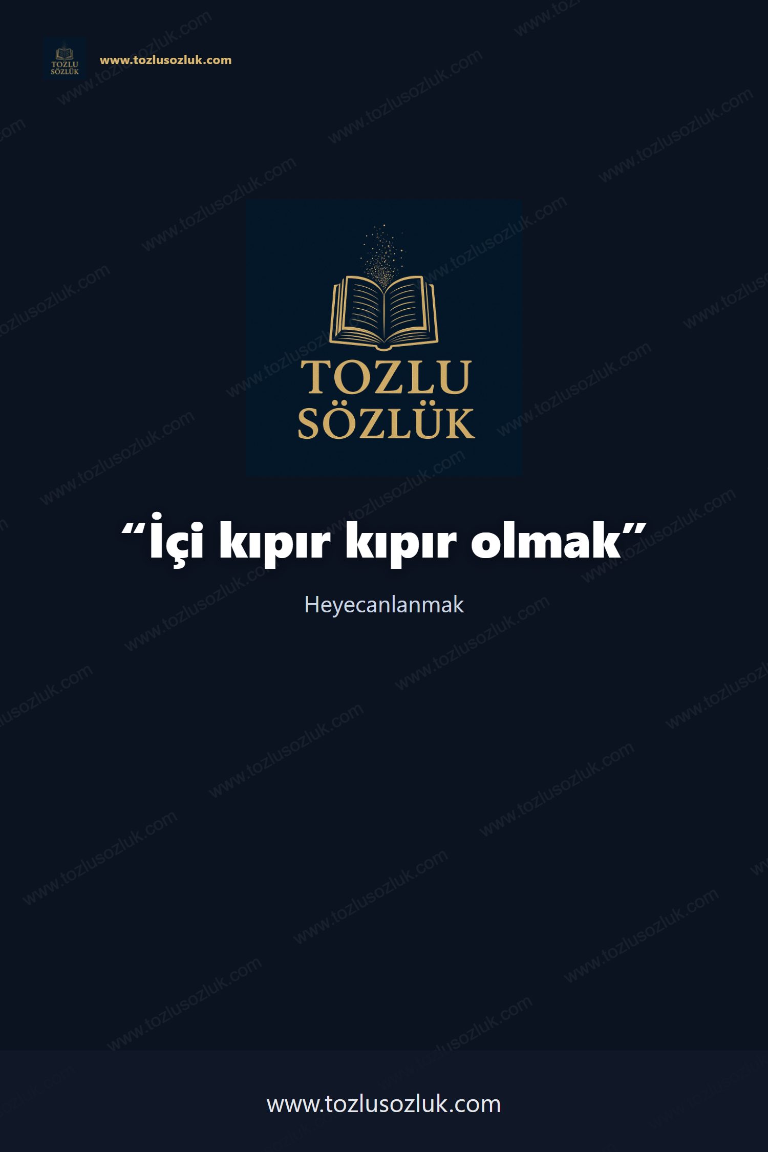 İçi kıpır kıpır olmak Pinterest görseli