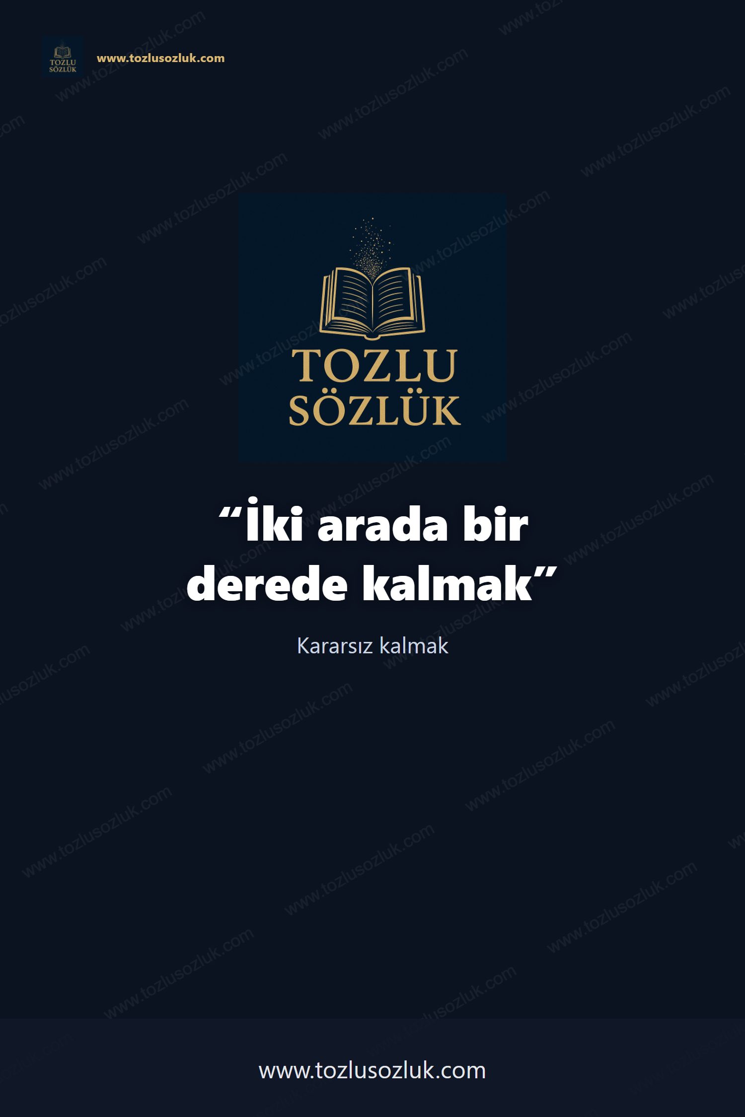 İki arada bir derede kalmak Pinterest görseli