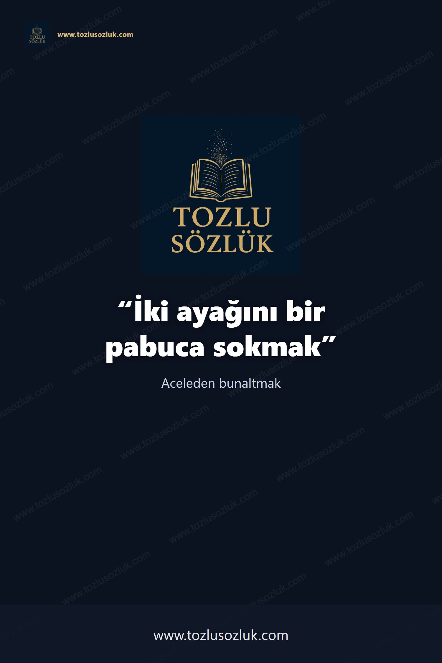 İki ayağını bir pabuca sokmak Pinterest görseli
