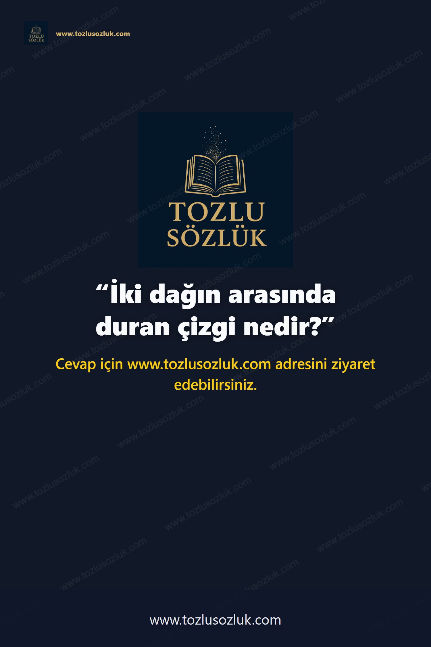 İki dağın arasında duran çizgi nedir? Pinterest görseli