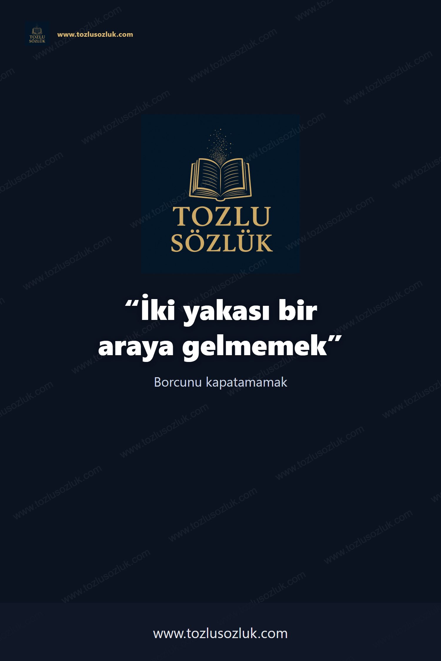 İki yakası bir araya gelmemek Pinterest görseli