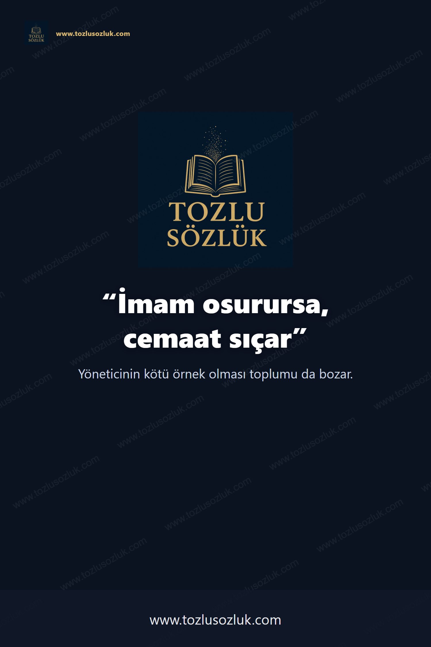 İmam osurursa, cemaat sıçar Pinterest görseli