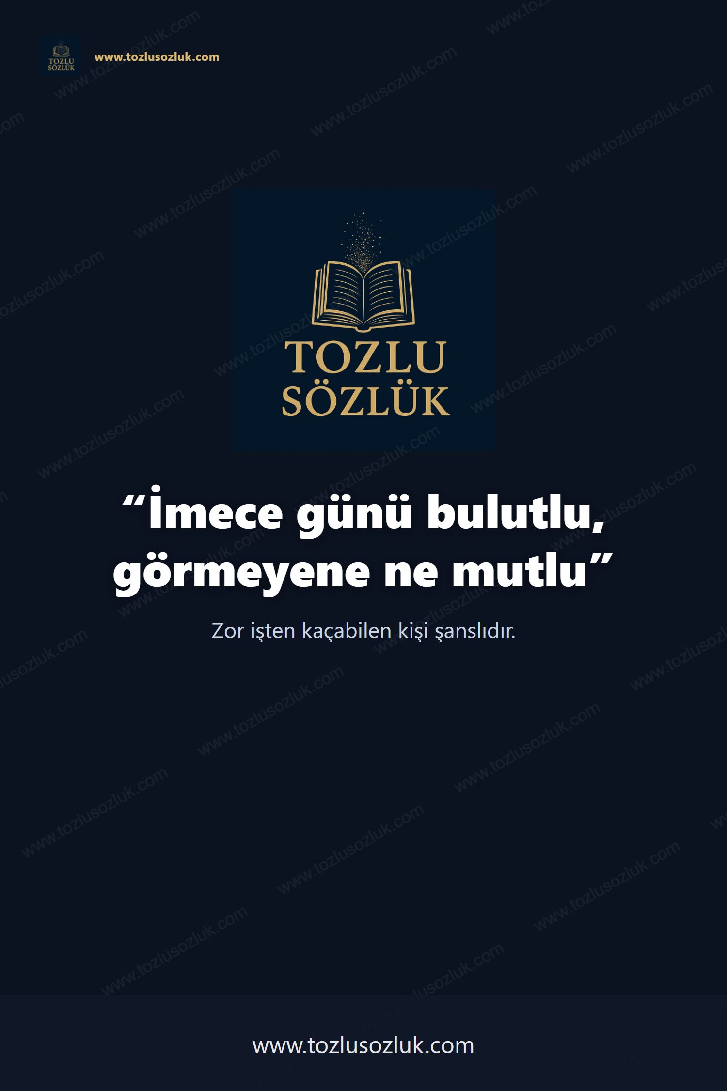 İmece günü bulutlu, görmeyene ne mutlu Pinterest görseli