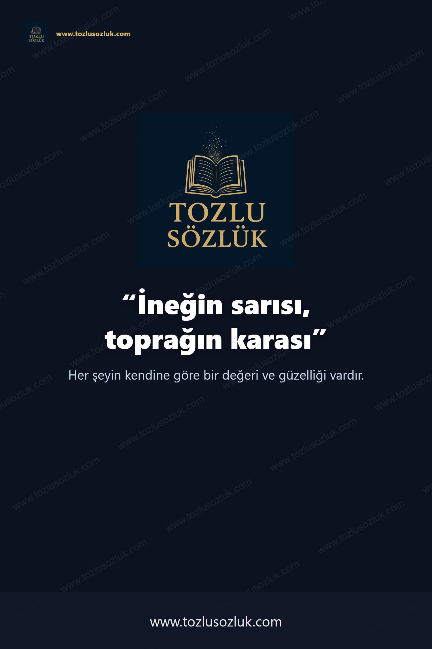 İneğin sarısı, toprağın karası Pinterest görseli