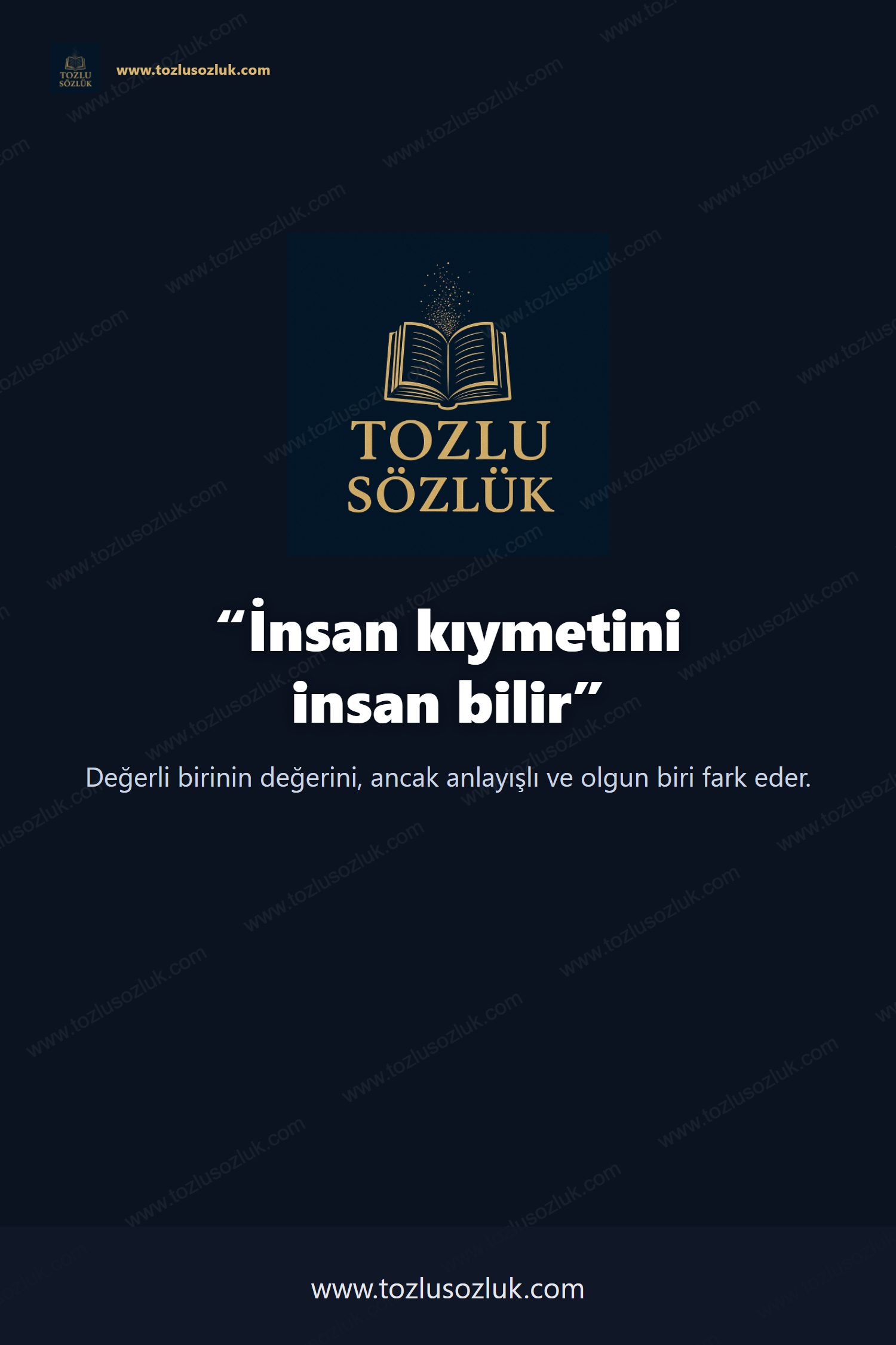 İnsan kıymetini insan bilir Pinterest görseli