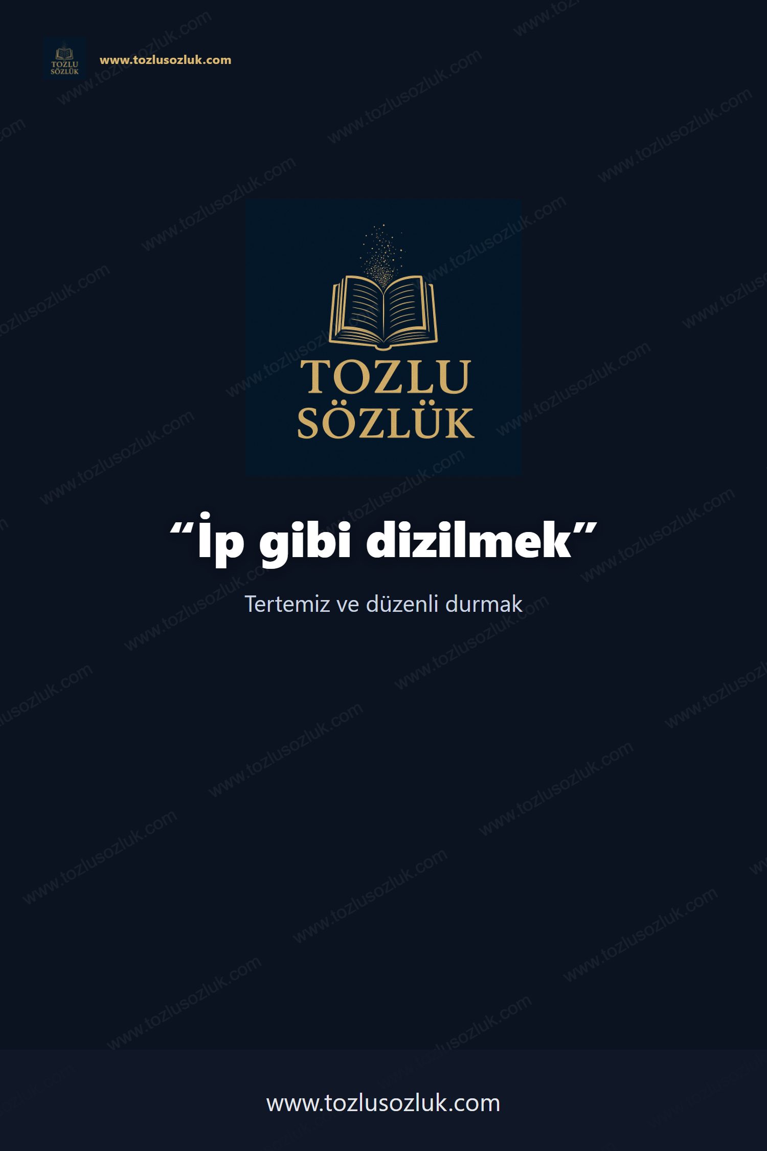 İp gibi dizilmek Pinterest görseli