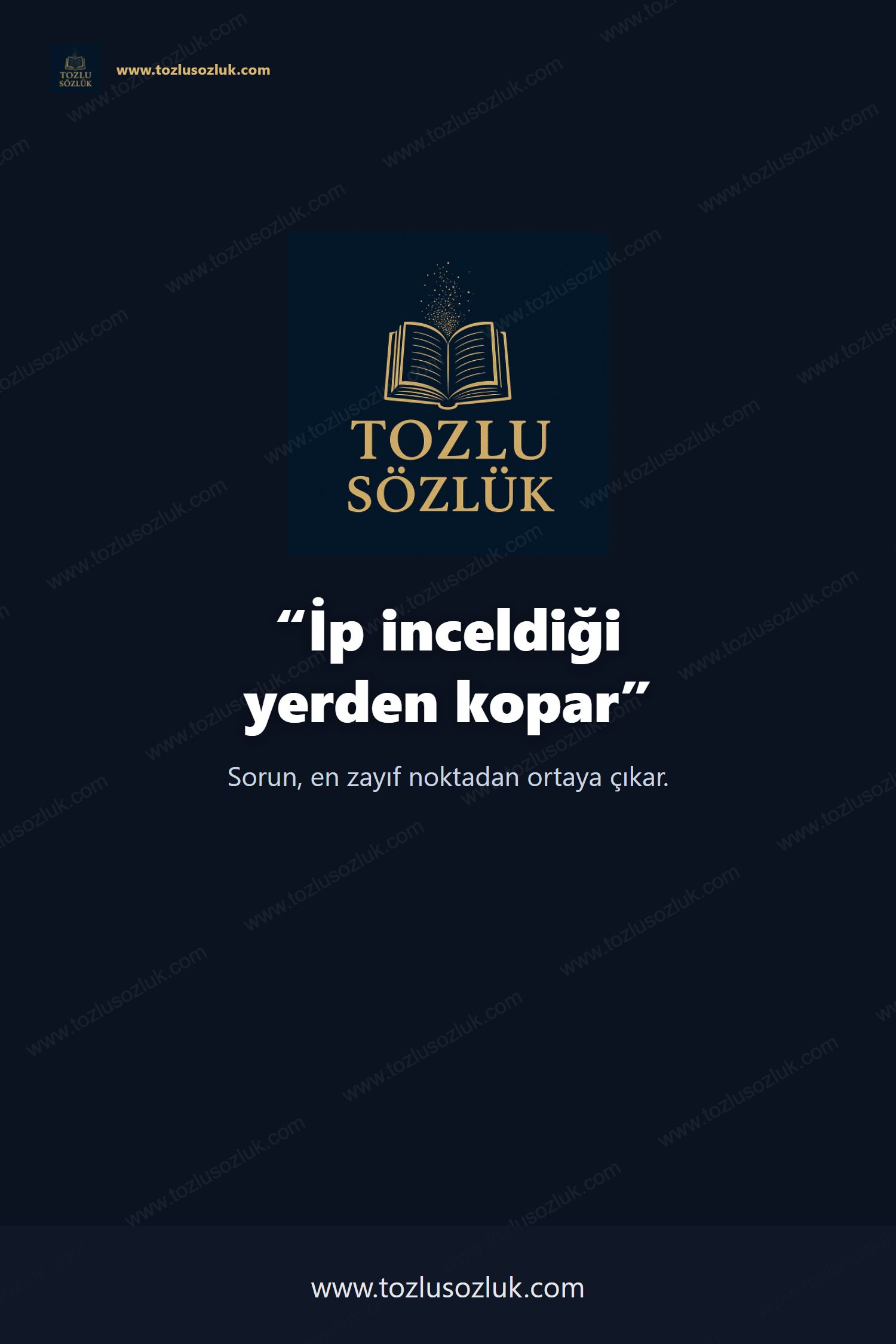 İp inceldiği yerden kopar Pinterest görseli