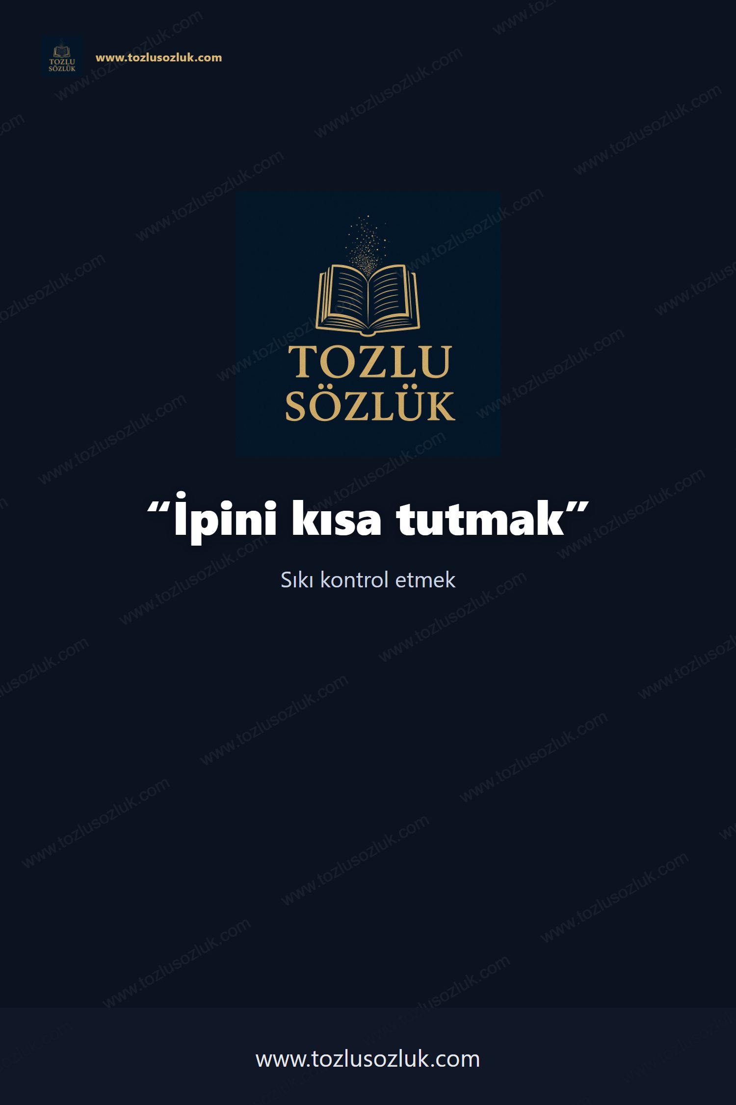 İpini kısa tutmak Pinterest görseli