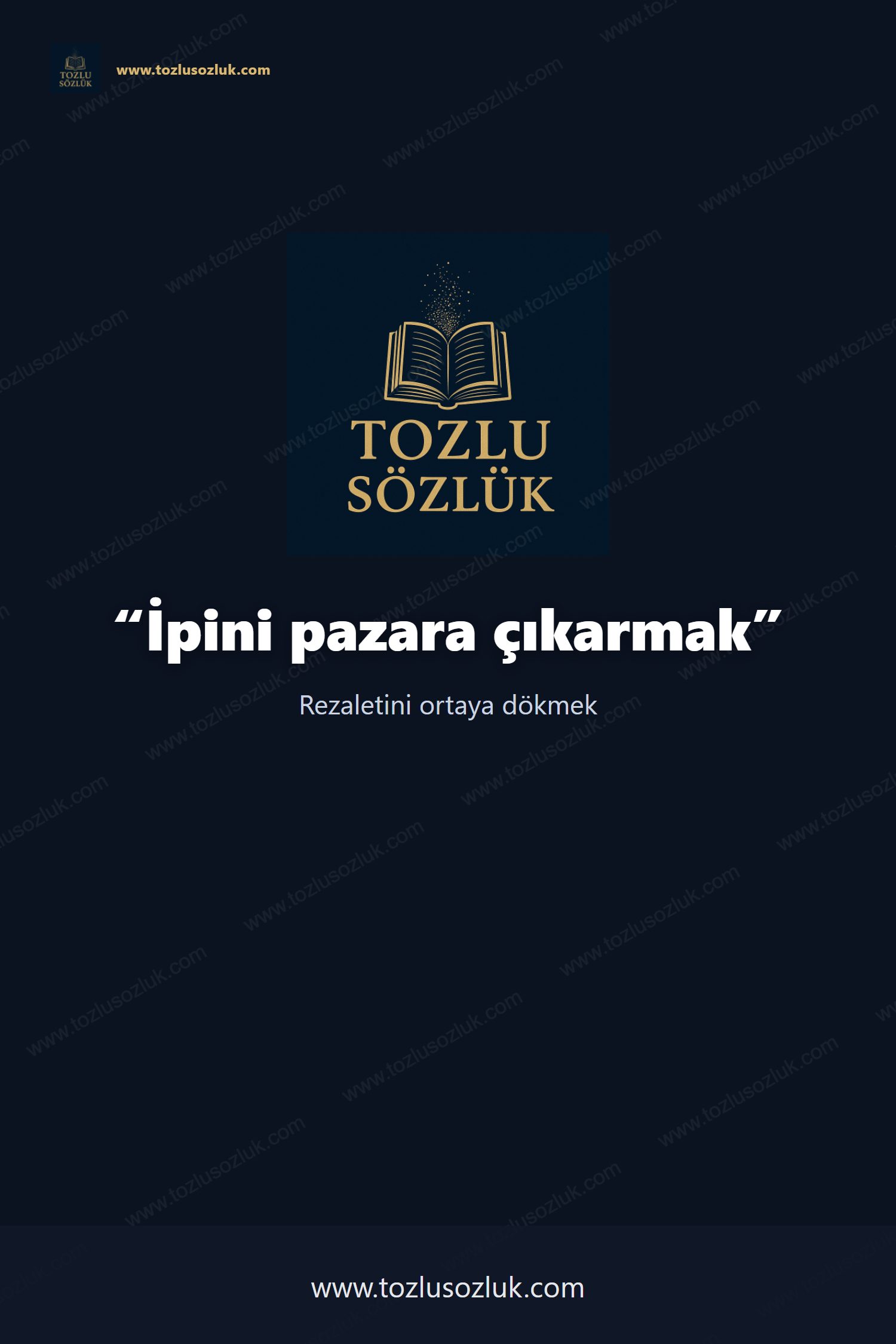 İpini pazara çıkarmak Pinterest görseli