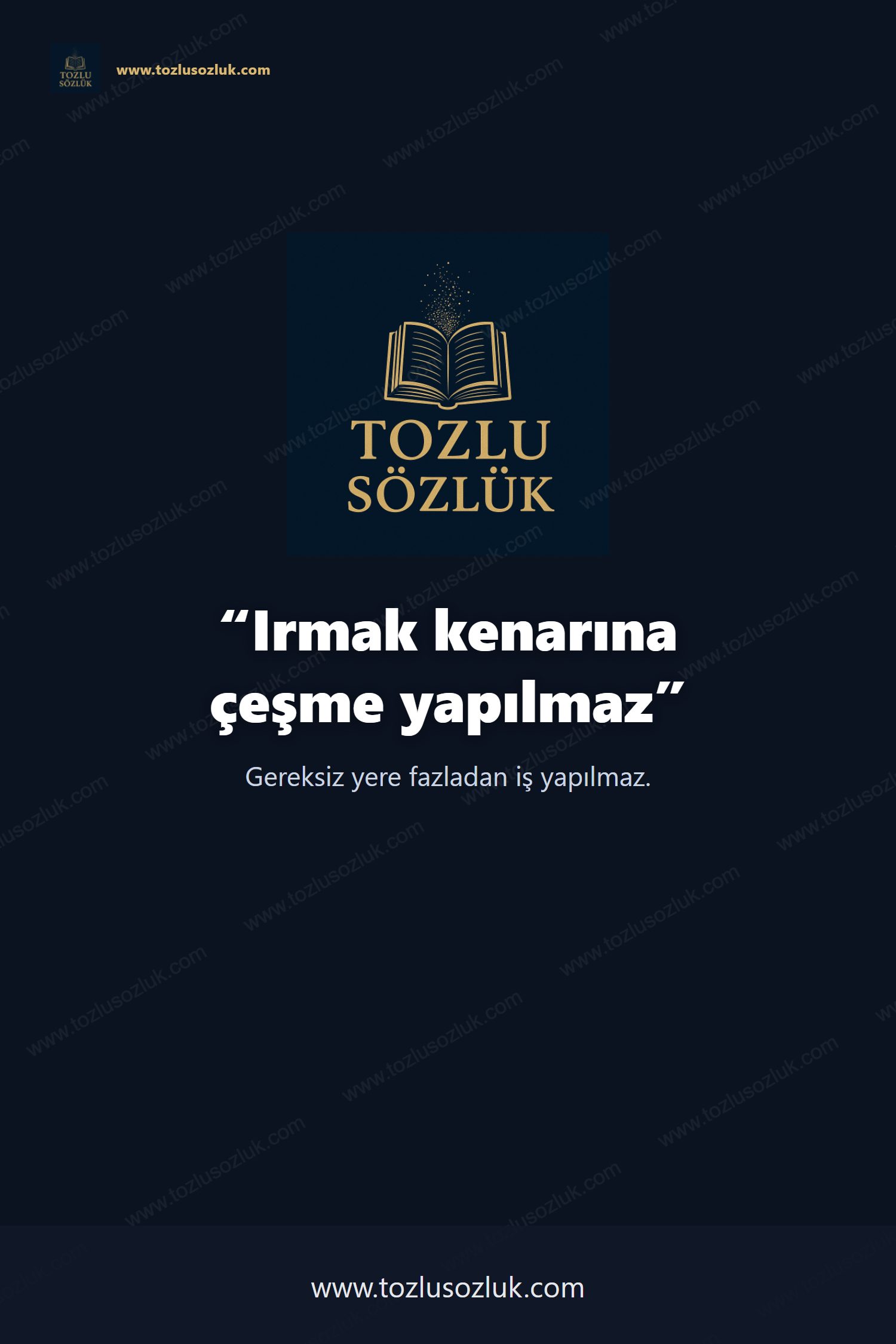 Irmak kenarına çeşme yapılmaz Pinterest görseli