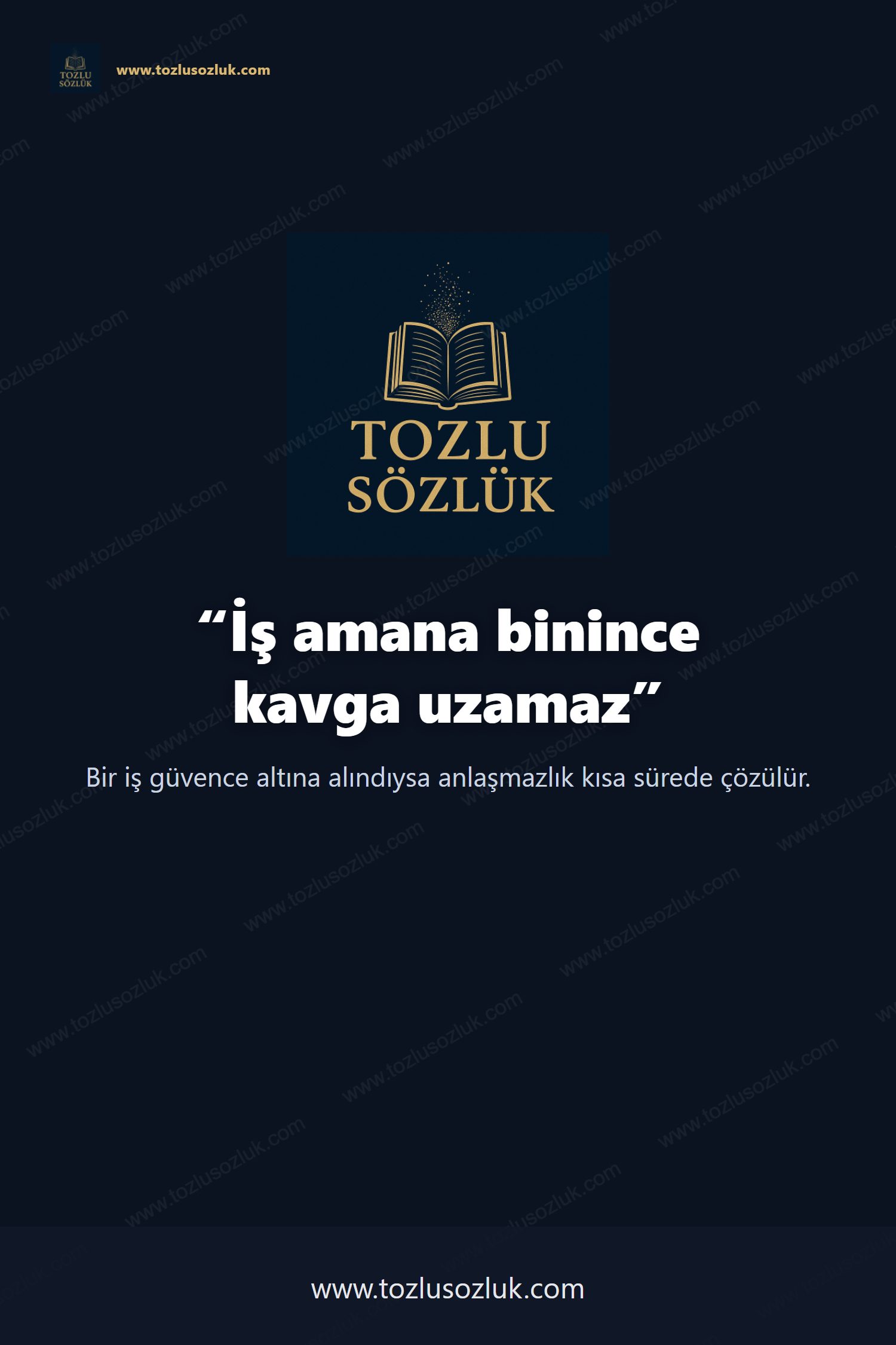 İş amana binince kavga uzamaz Pinterest görseli