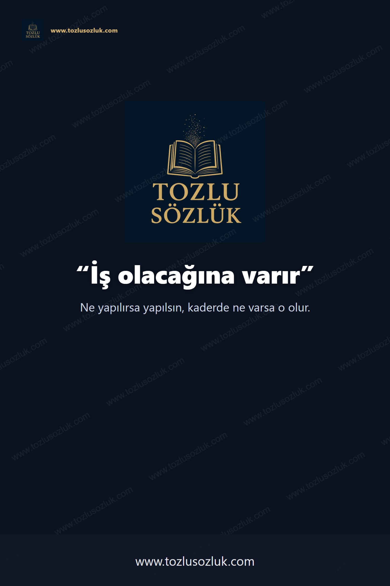 İş olacağına varır Pinterest görseli