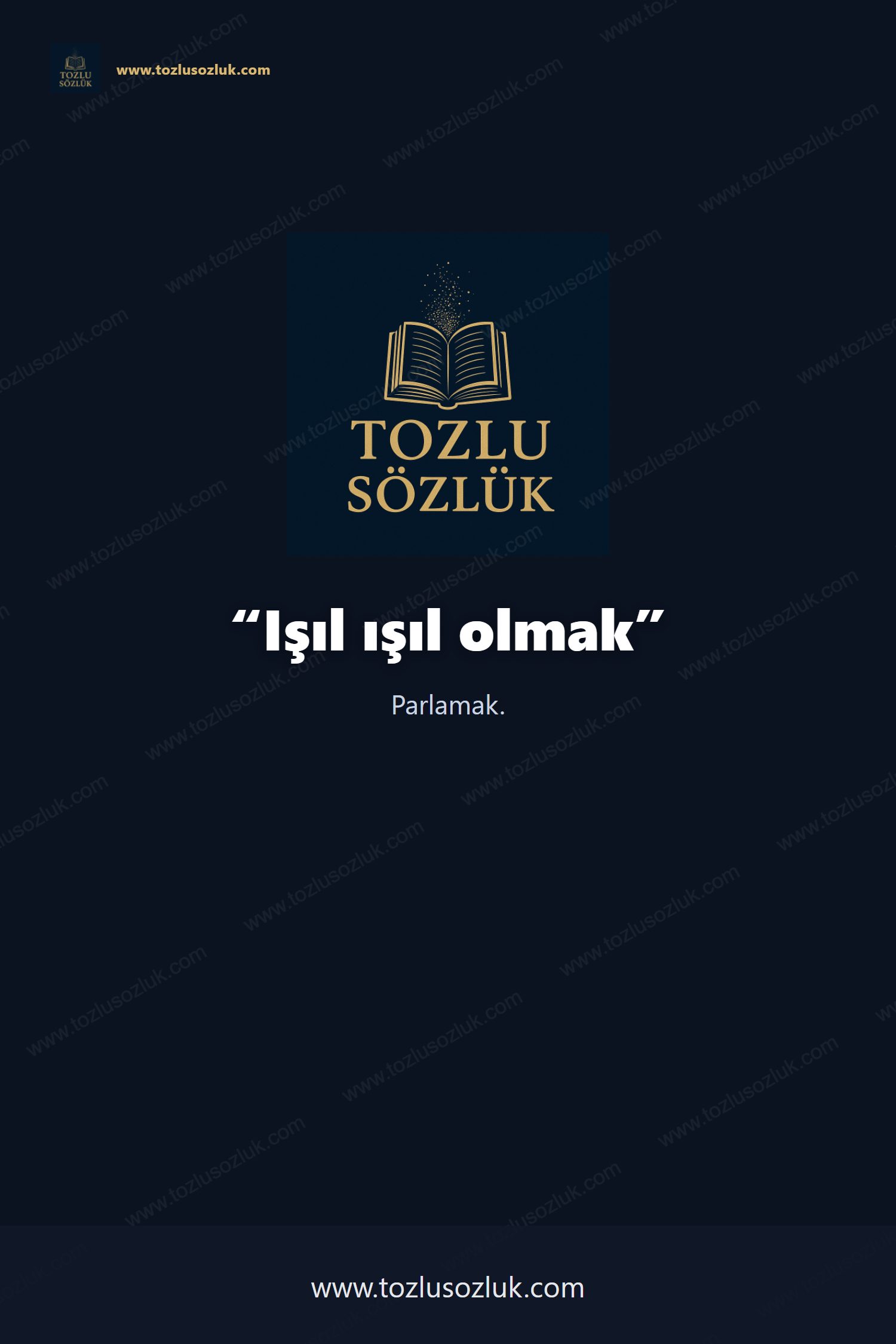 Işıl ışıl olmak Pinterest görseli